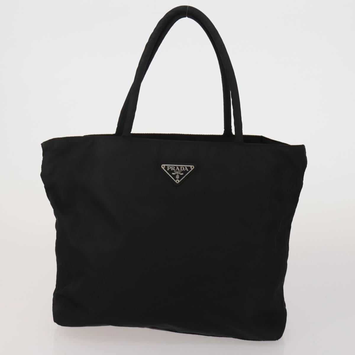 PRADA PRADA Hand Bag Nylon 5 Set Black Orange Auth 188109