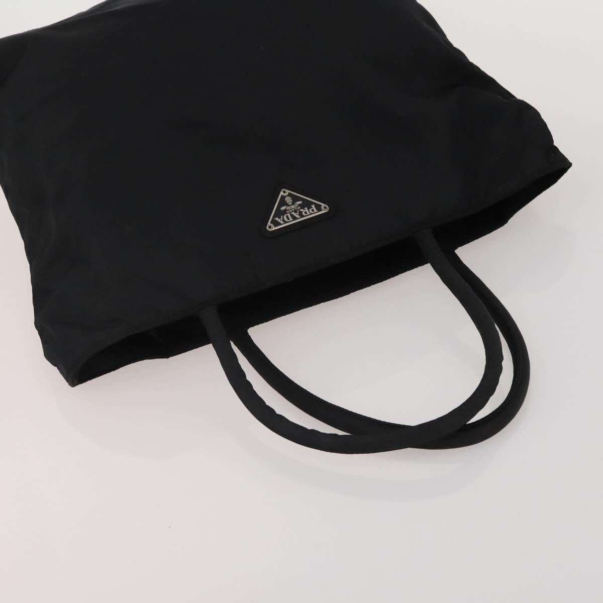 PRADA PRADA Hand Bag Nylon 5 Set Black Orange Auth 188109