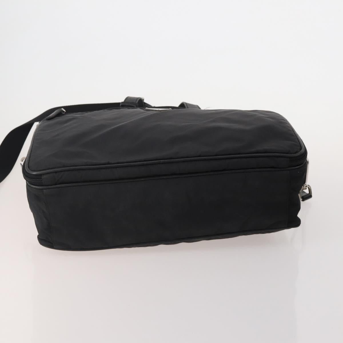 PRADA PRADA Hand Bag Nylon Leather Canvas 5 Set Black Green beige Auth 188110
