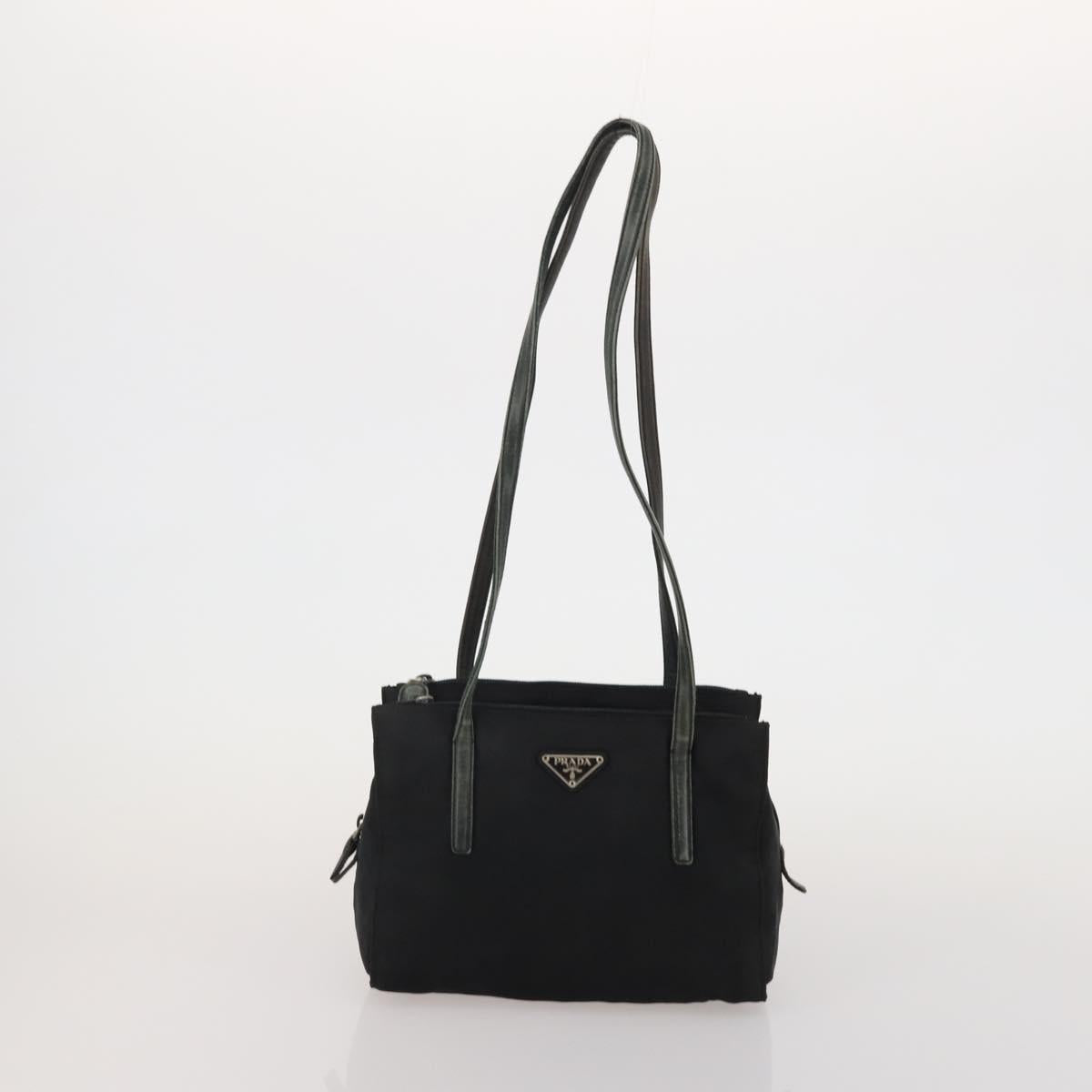 PRADA Hand Bag Nylon Leather 5 Set Black Brown Red Auth 188112