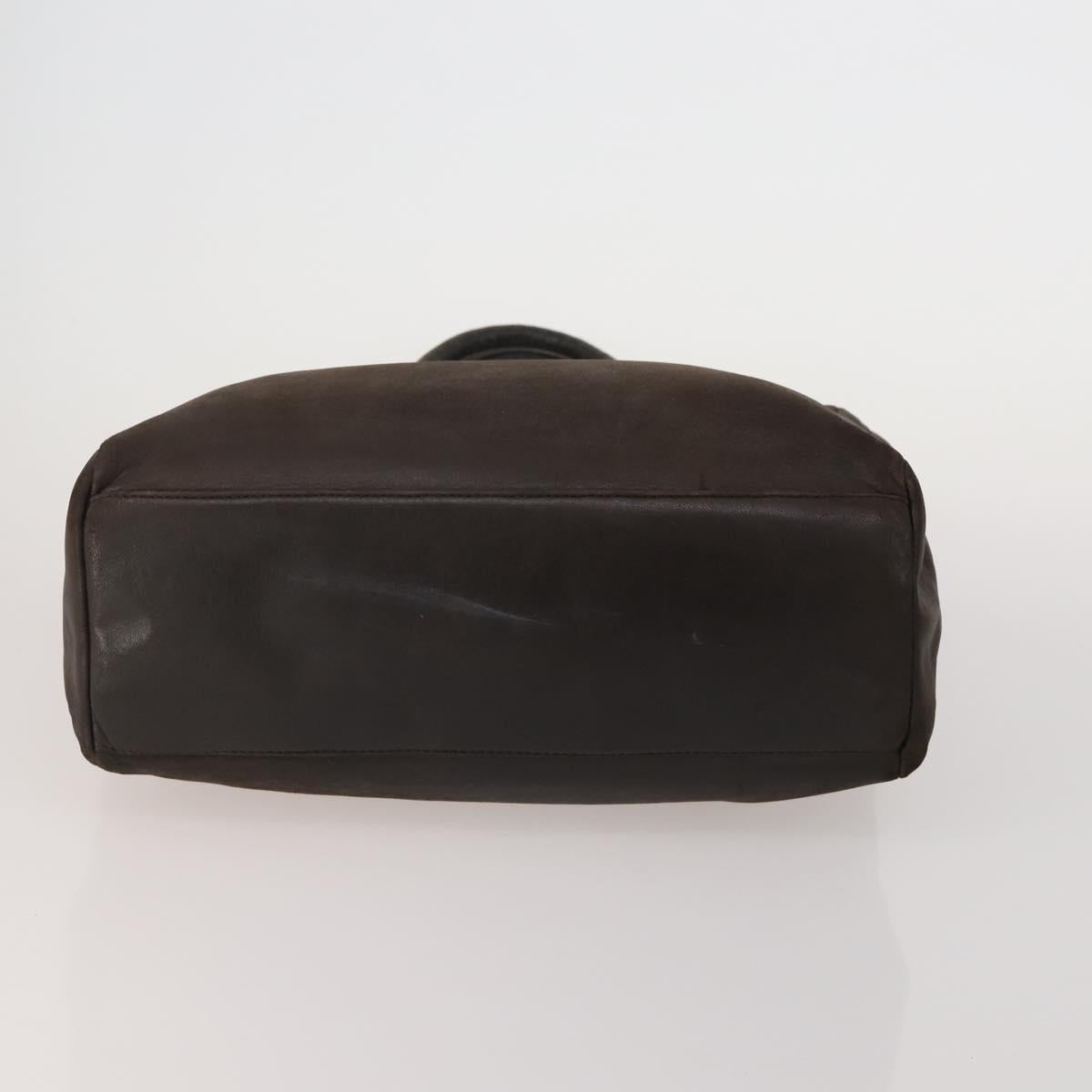 PRADA Hand Bag Nylon Leather 5 Set Black Brown Red Auth 188112