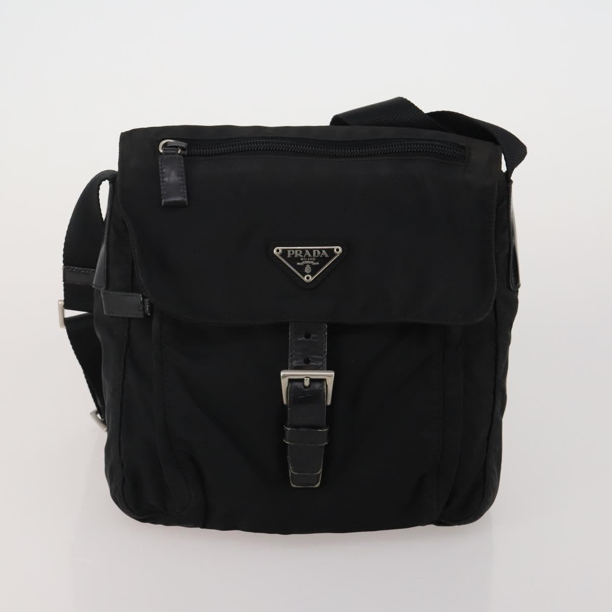 PRADA Hand Bag Nylon Leather 5 Set Black Brown Red Auth 188112