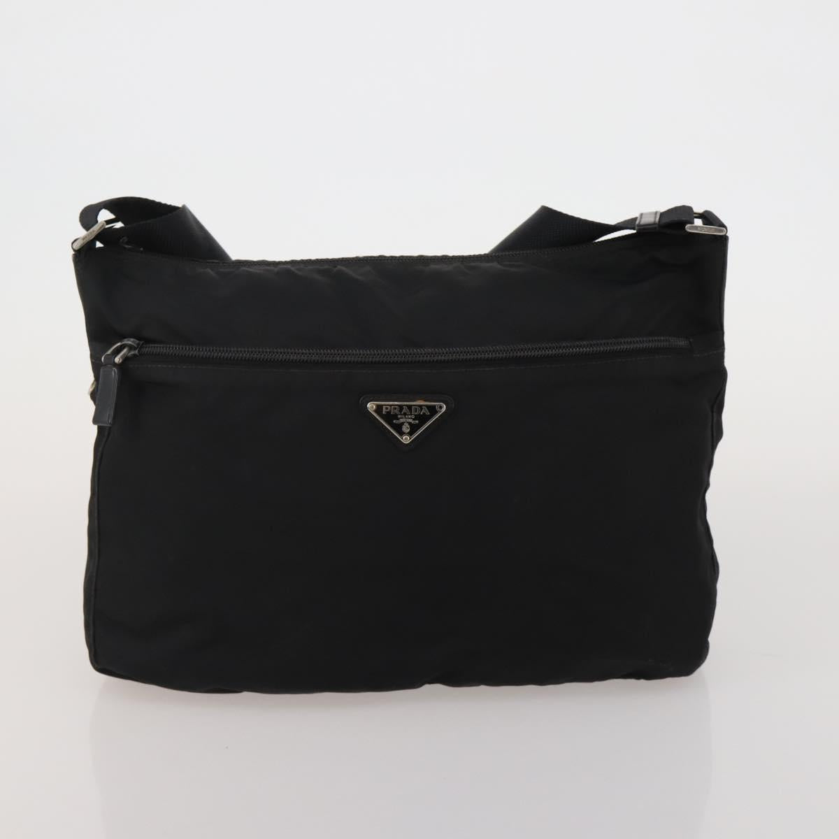 PRADA Shoulder Bag Nylon 5 Set Black Khaki Auth 188113