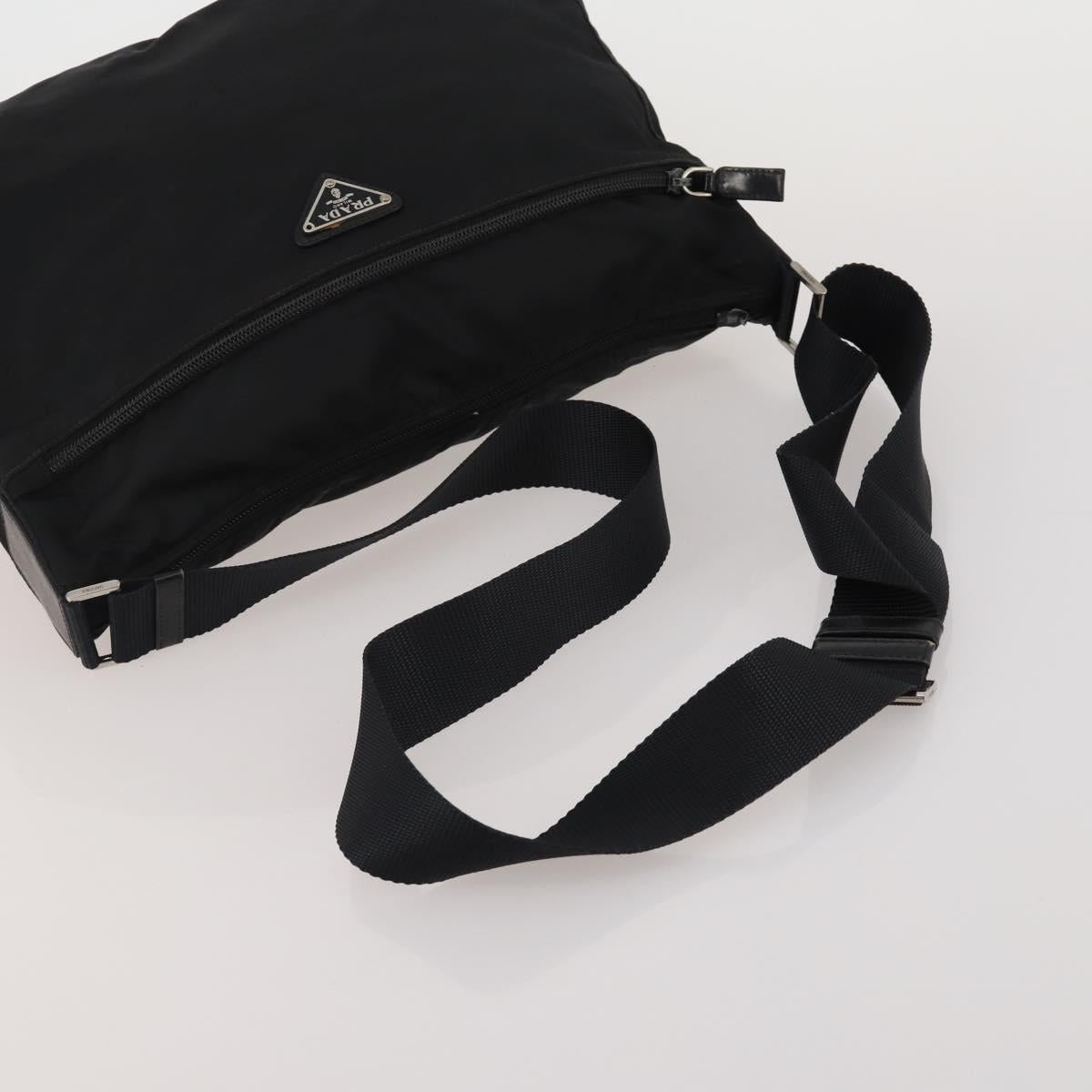 PRADA Shoulder Bag Nylon 5 Set Black Khaki Auth 188113
