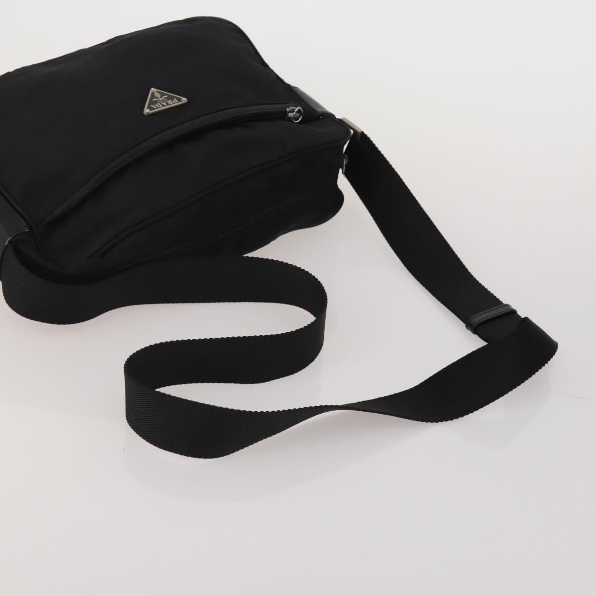 PRADA Shoulder Bag Nylon 5 Set Black Khaki Auth 188113