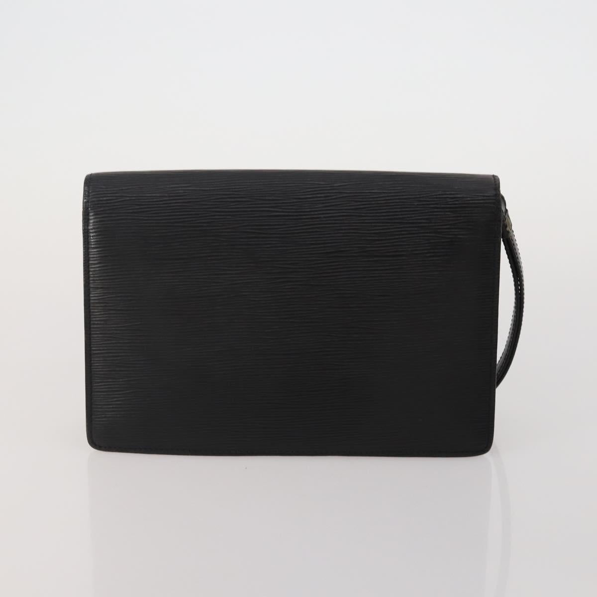LOUIS VUITTON Monogram Epi Tie Clutch Bag 5 Set Green Black LV Auth 188114