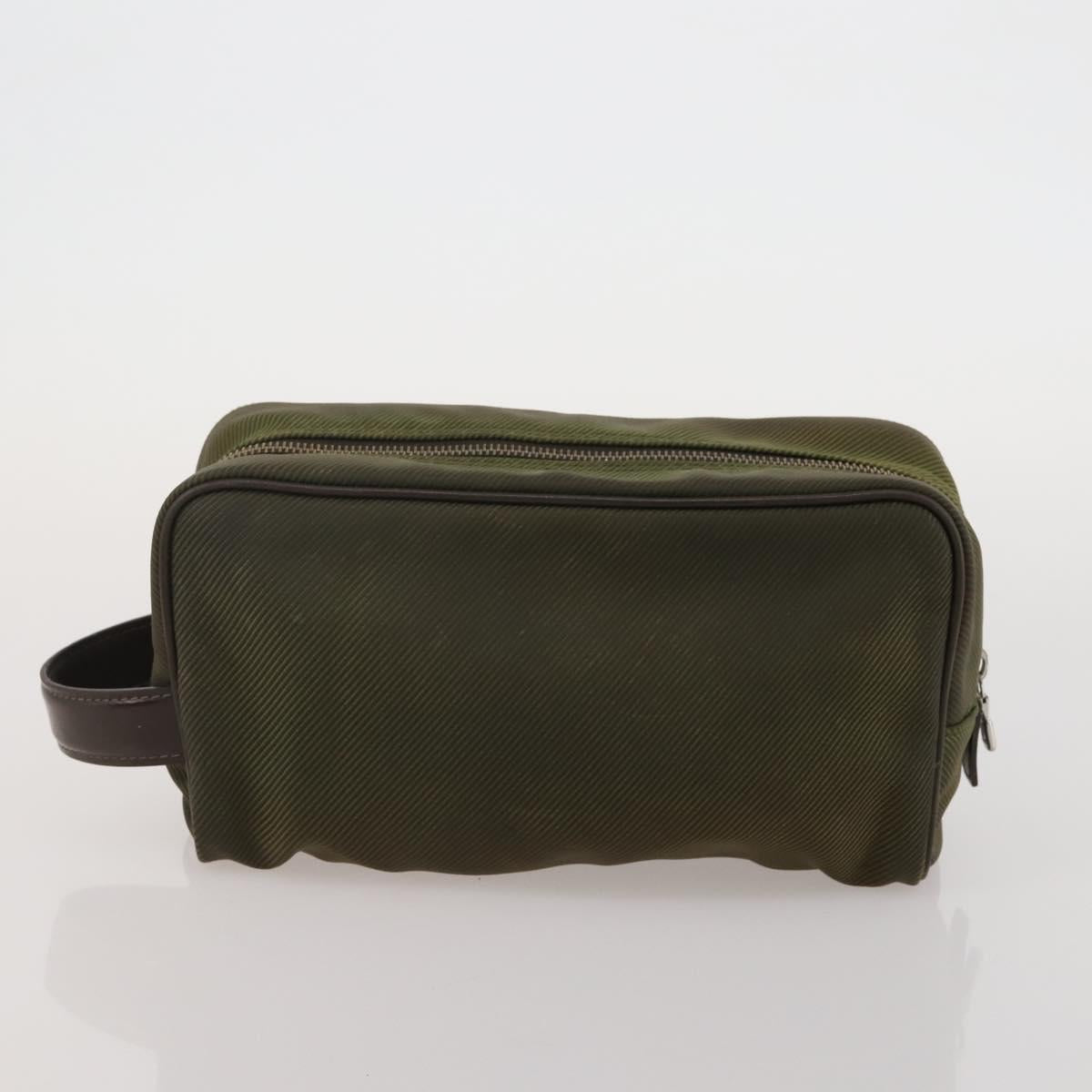 LOUIS VUITTON Monogram Epi Tie Clutch Bag 5 Set Green Black LV Auth 188114