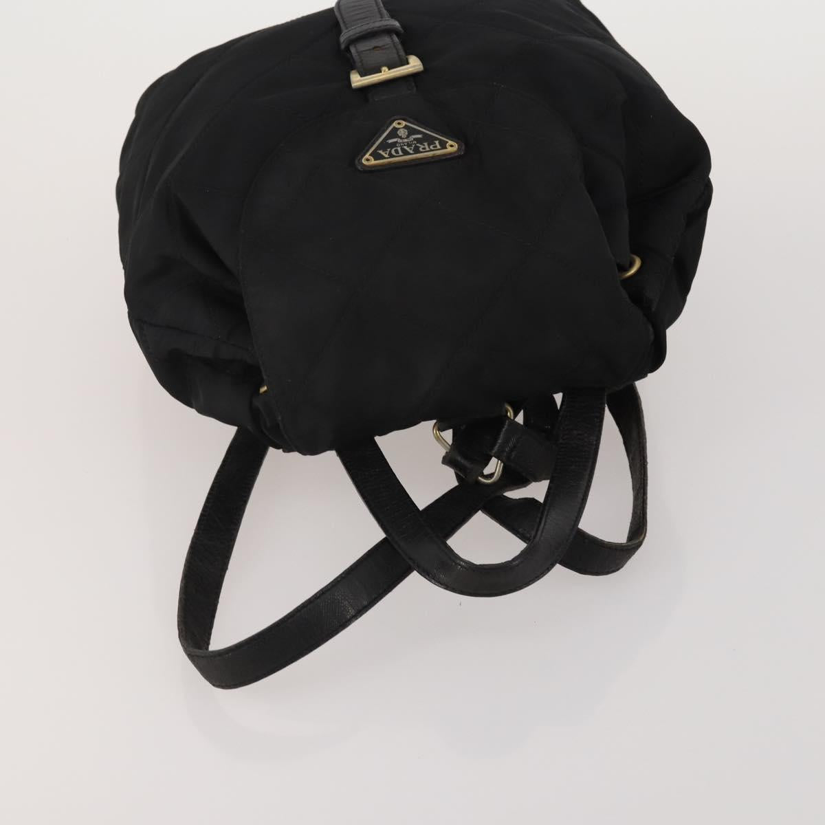 PRADA Shoulder Bag Nylon 4 Set Black Auth 188115
