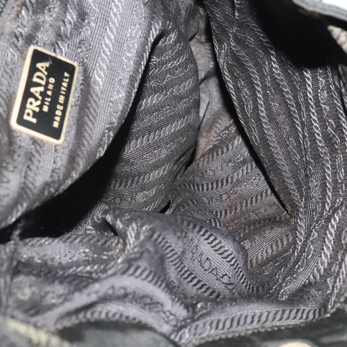 PRADA Shoulder Bag Nylon 4 Set Black Auth 188115