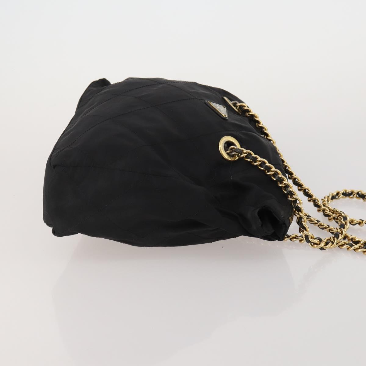 PRADA Shoulder Bag Nylon 4 Set Black Auth 188115