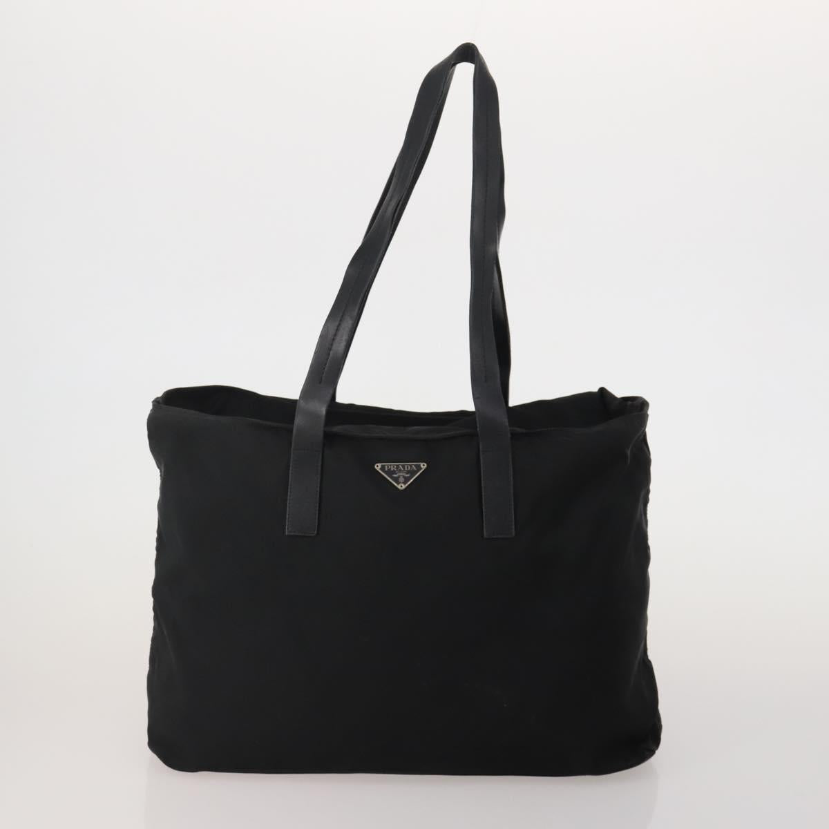 PRADA Shoulder Bag Nylon 4 Set Black Auth 188115