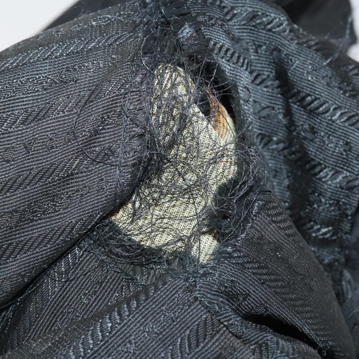 PRADA Shoulder Bag Nylon 4 Set Black Auth 188115