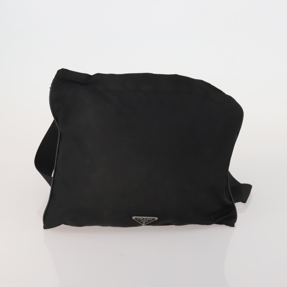 PRADA Shoulder Bag Nylon 4 Set Black Auth 188115