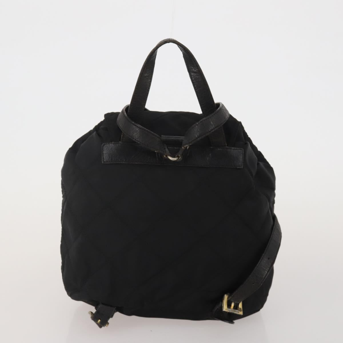 PRADA Shoulder Bag Nylon 4 Set Black Auth 188115