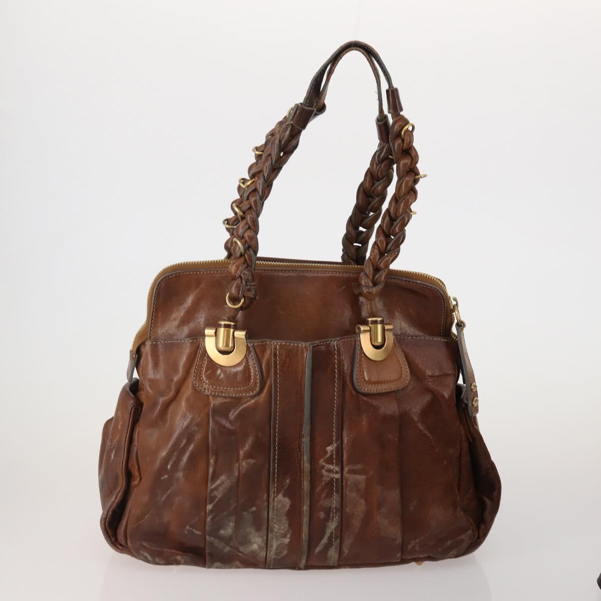 BALLY Loewe Chloe Celine Etro Bag Leather 6 Set Beige Brown black Auth 188121