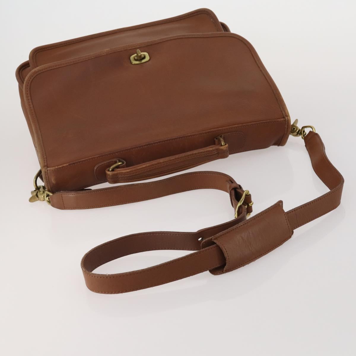 Coach Shoulder Bag Leather 3 Set Brown Auth 188138