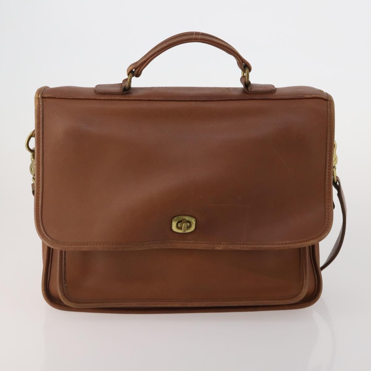 Coach Shoulder Bag Leather 3 Set Brown Auth 188138
