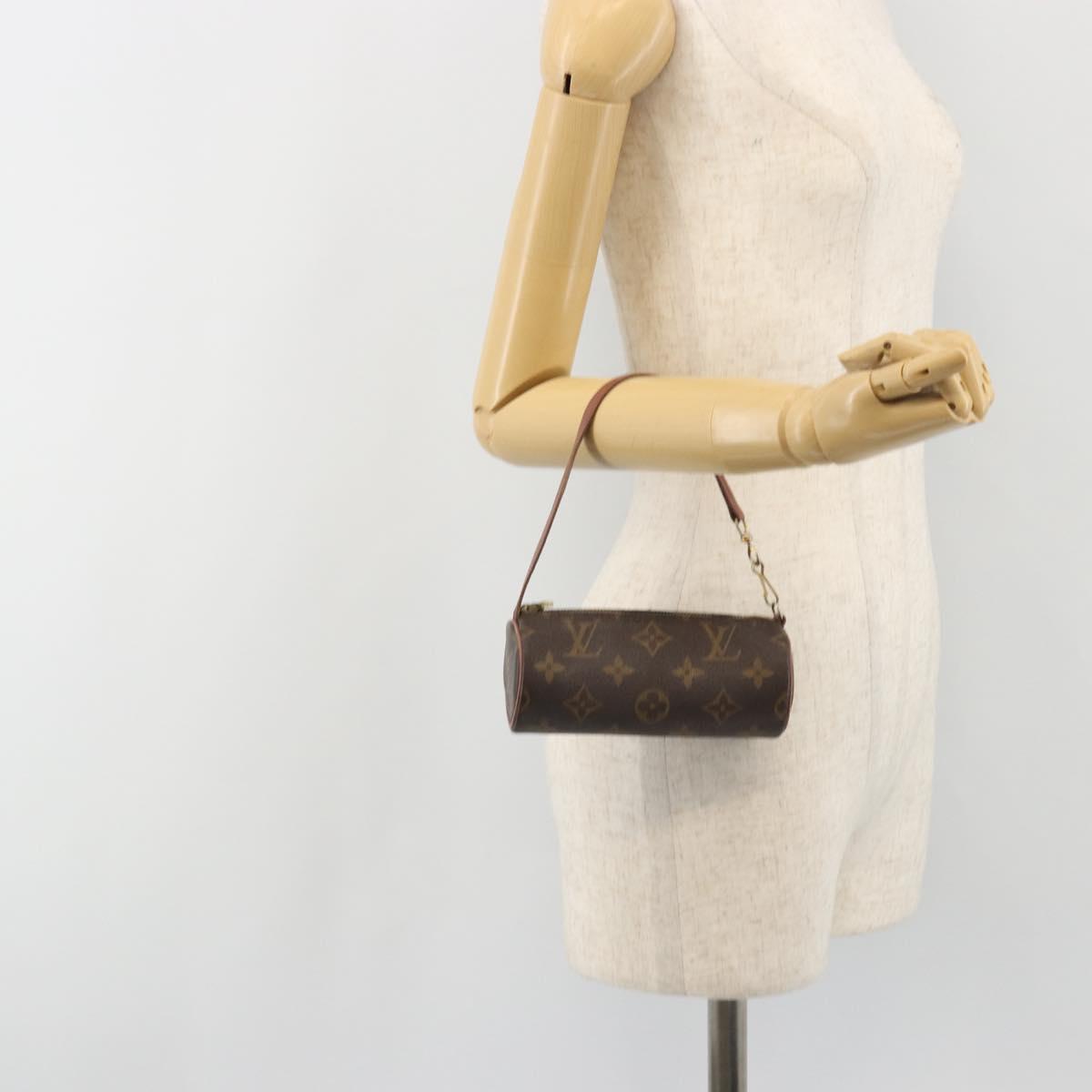LOUIS VUITTON Monogram Papillon Pouch LV Auth 188190