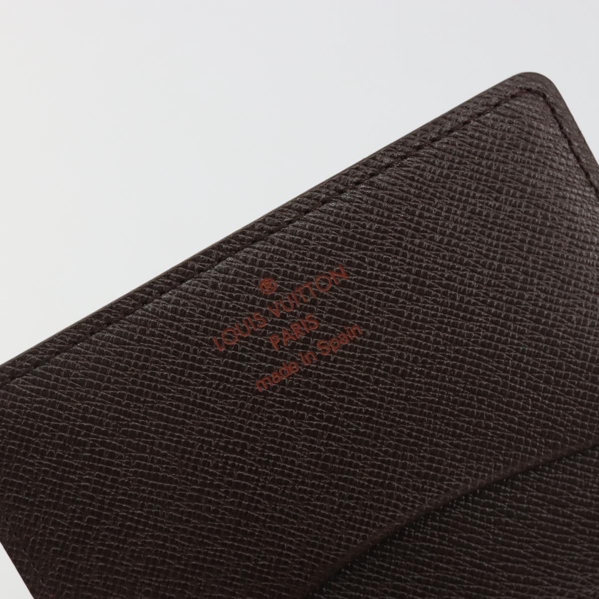 LOUIS VUITTON Damier Ebene Anvelop Cult De Vuitto Card Case N62920 Auth 188192A