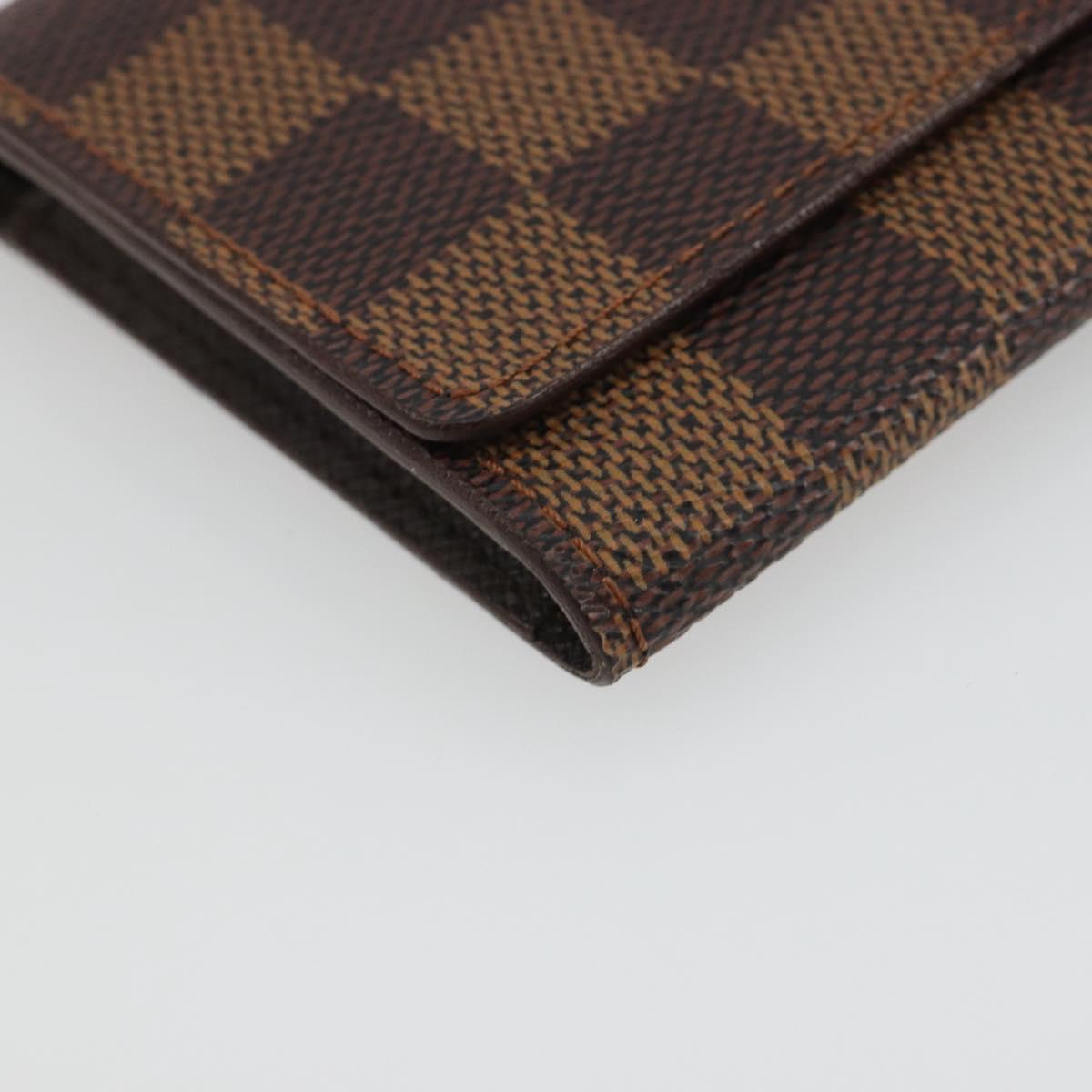 LOUIS VUITTON Damier Ebene Anvelop Cult De Vuitto Card Case N62920 Auth 188192A