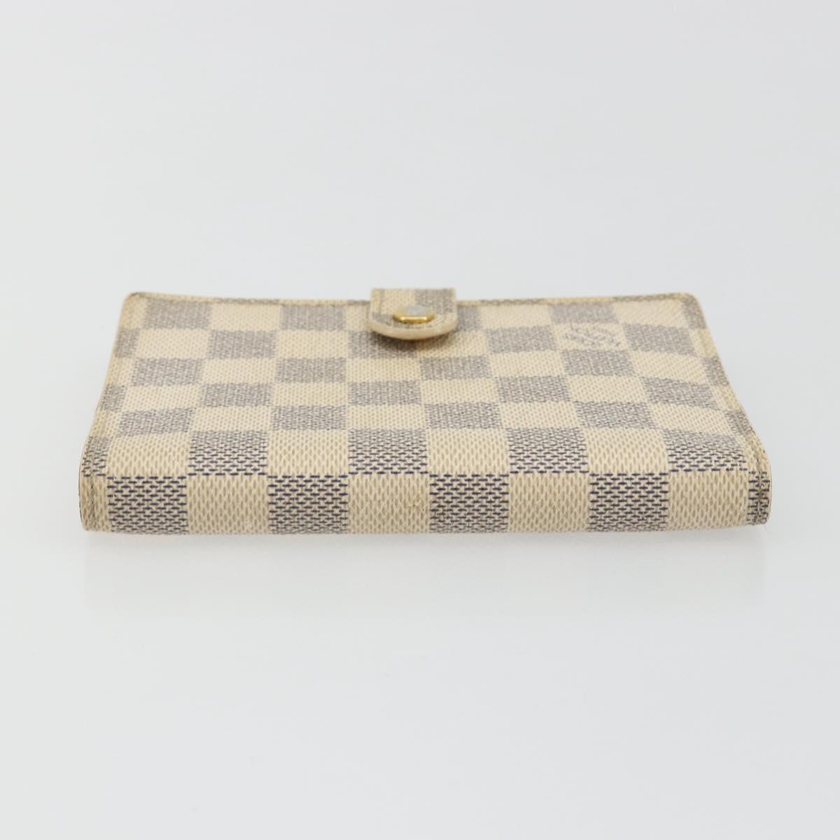 LOUIS VUITTON Damier Azur Agenda PM Day Planner Cover R20706 LV Auth 188195