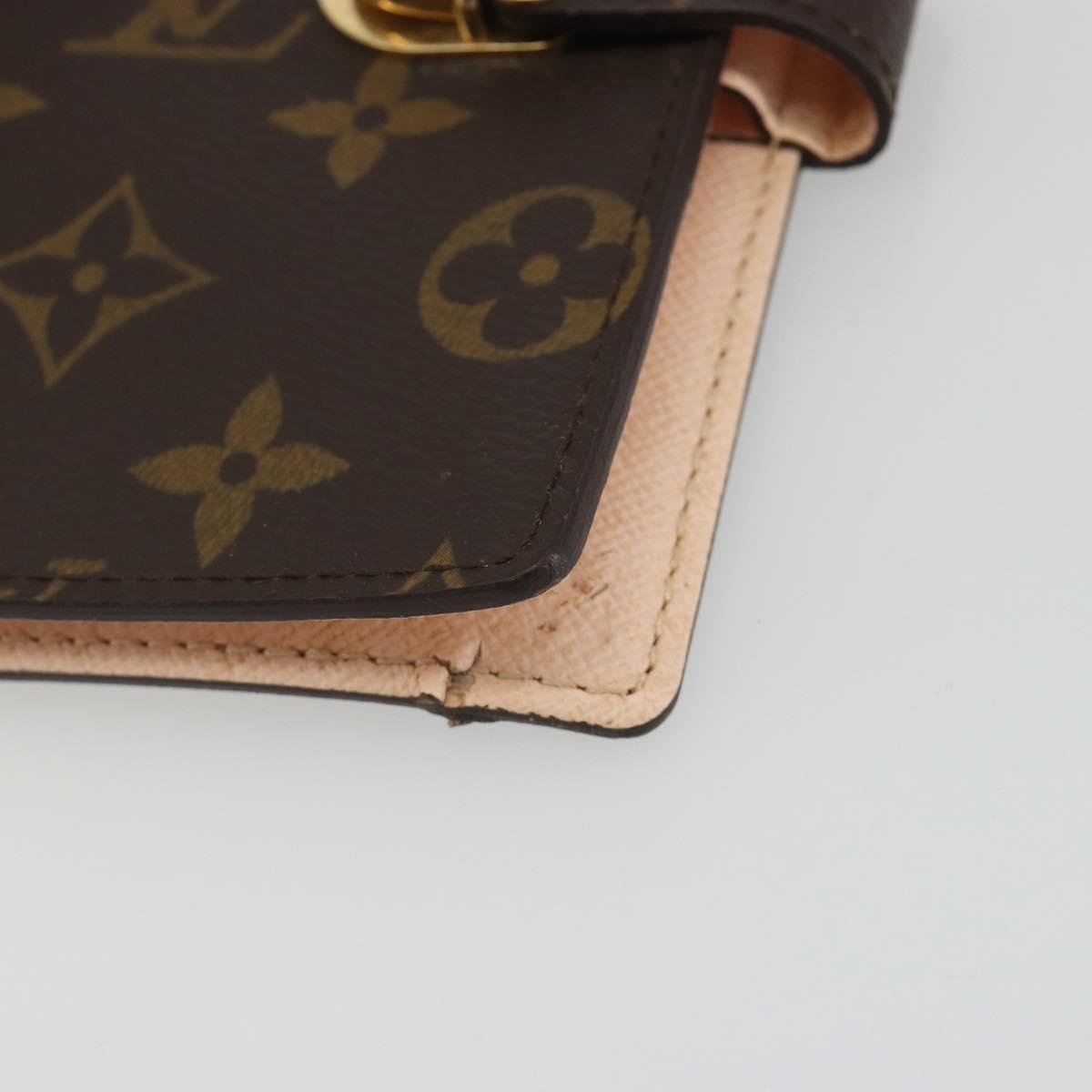 LOUIS VUITTON Monogram Agenda Koala PM Cover Pink R21013 LV Auth 188196