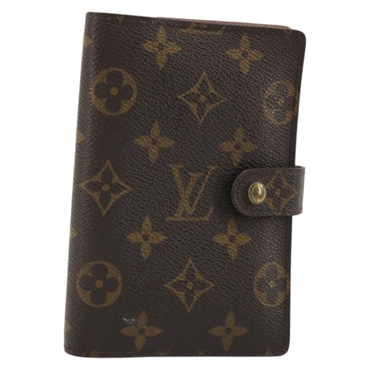 LOUIS VUITTON Monogram Agenda PM Day Planner Cover R20005 LV Auth 188198