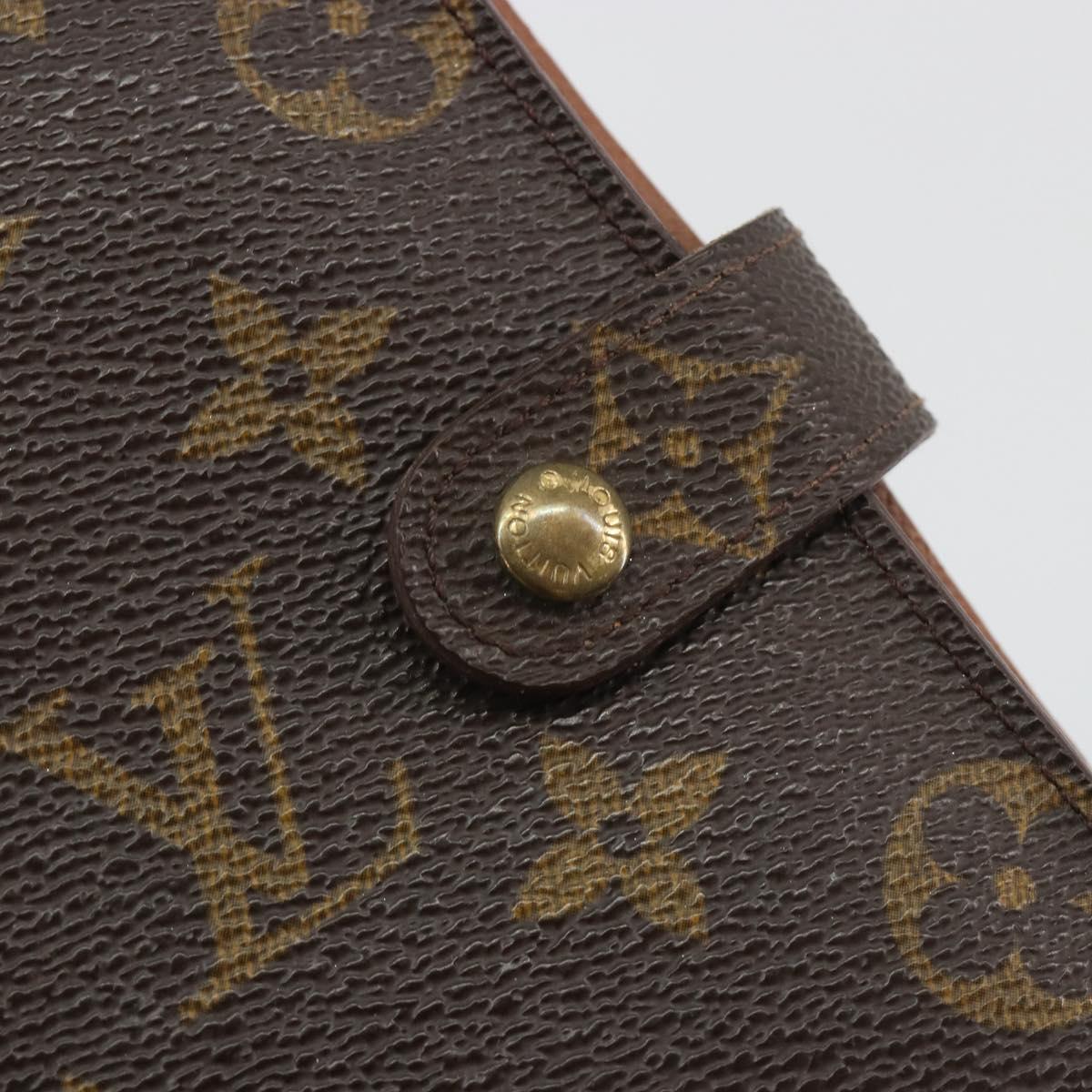 LOUIS VUITTON Monogram Agenda PM Day Planner Cover R20005 LV Auth 188198