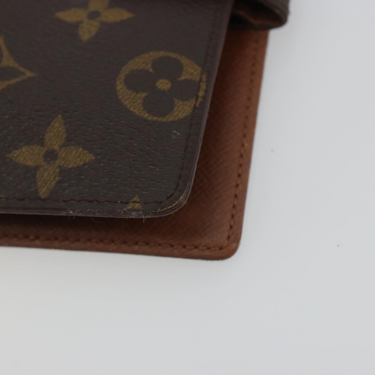 LOUIS VUITTON Monogram Agenda PM Day Planner Cover R20005 LV Auth 188198