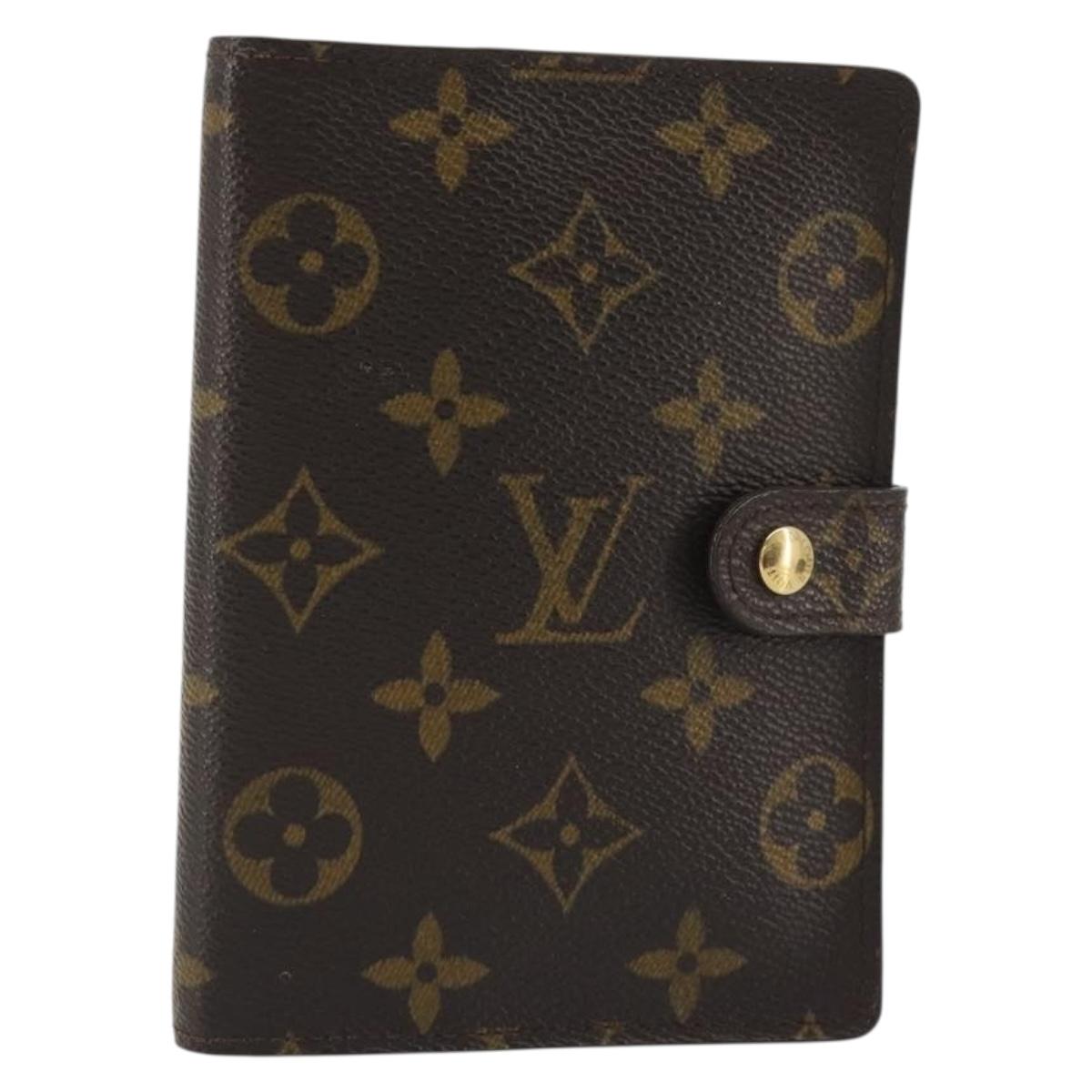 LOUIS VUITTON Monogram Agenda PM Day Planner Cover R20005 LV Auth 188199A