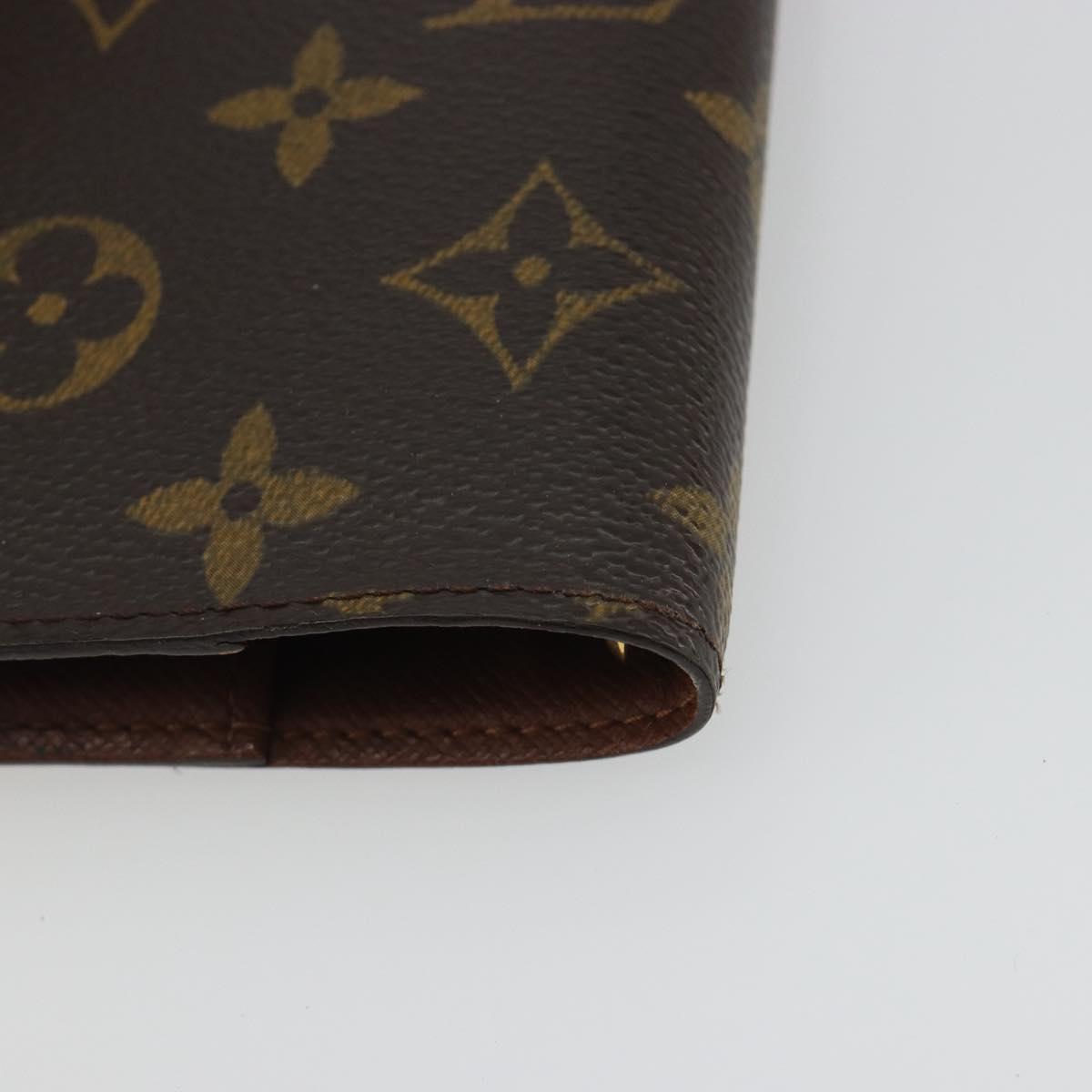 LOUIS VUITTON Monogram Agenda PM Day Planner Cover R20005 LV Auth 188199A