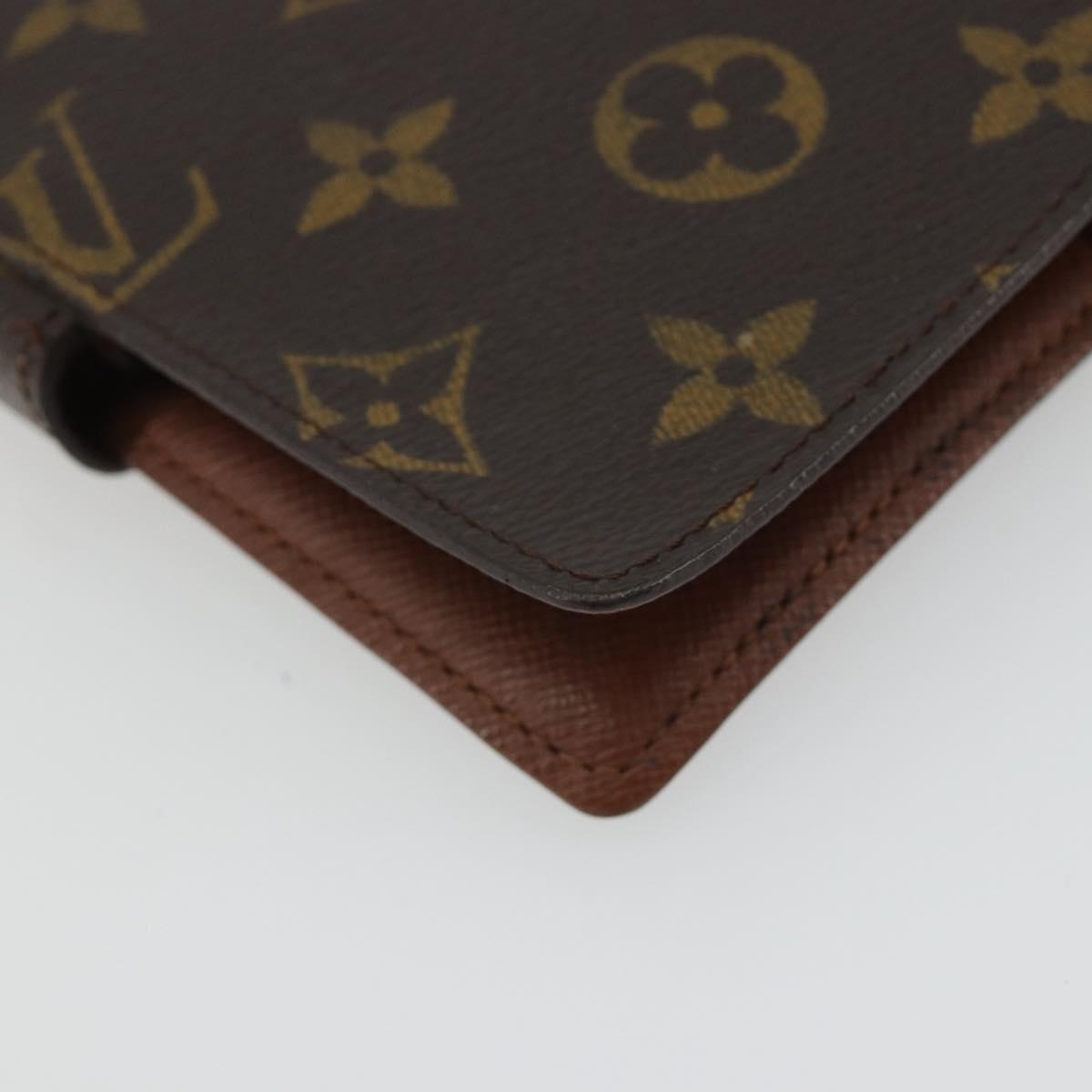 LOUIS VUITTON Monogram Agenda PM Day Planner Cover R20005 LV Auth 188199A