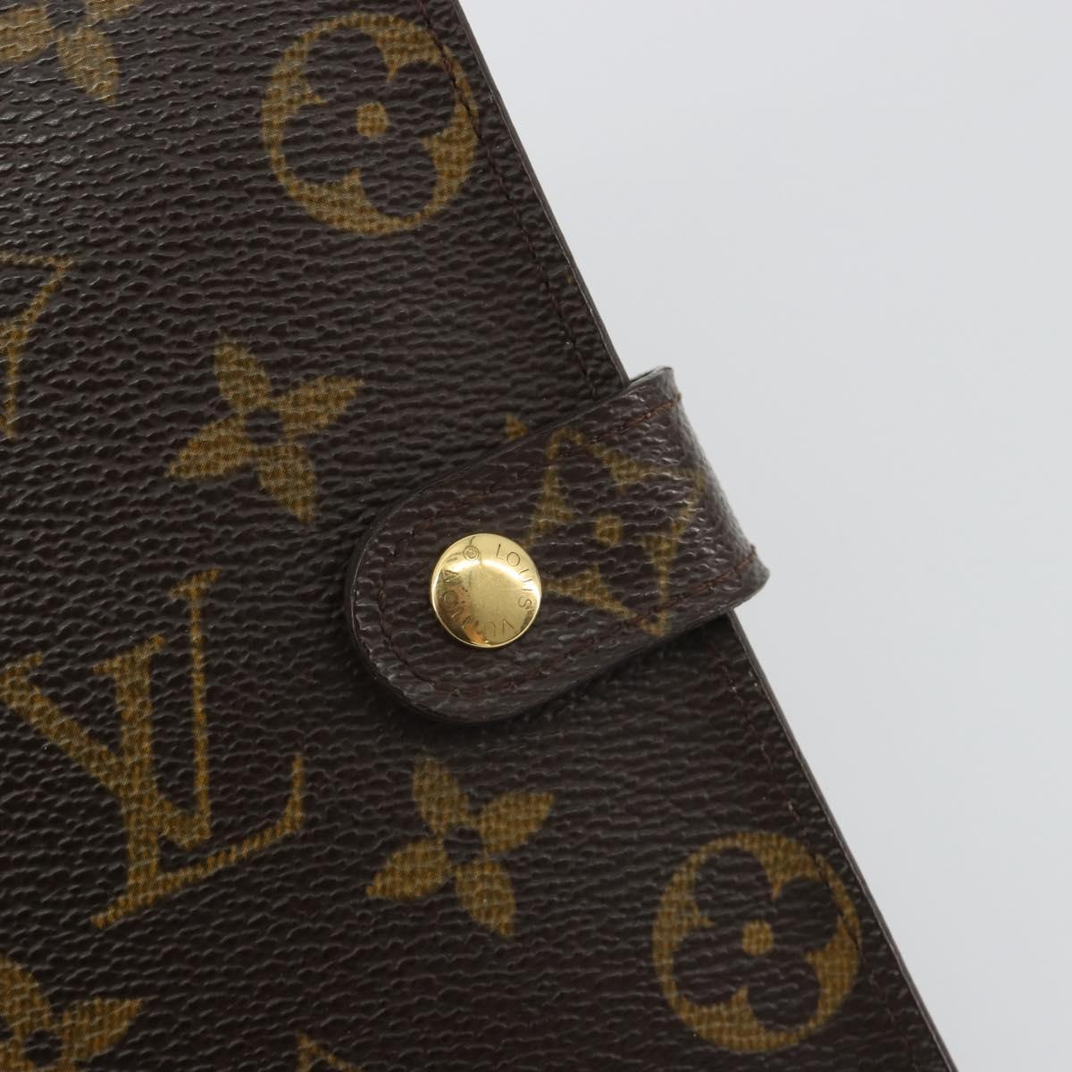 LOUIS VUITTON Monogram Agenda PM Day Planner Cover R20005 LV Auth 188199A