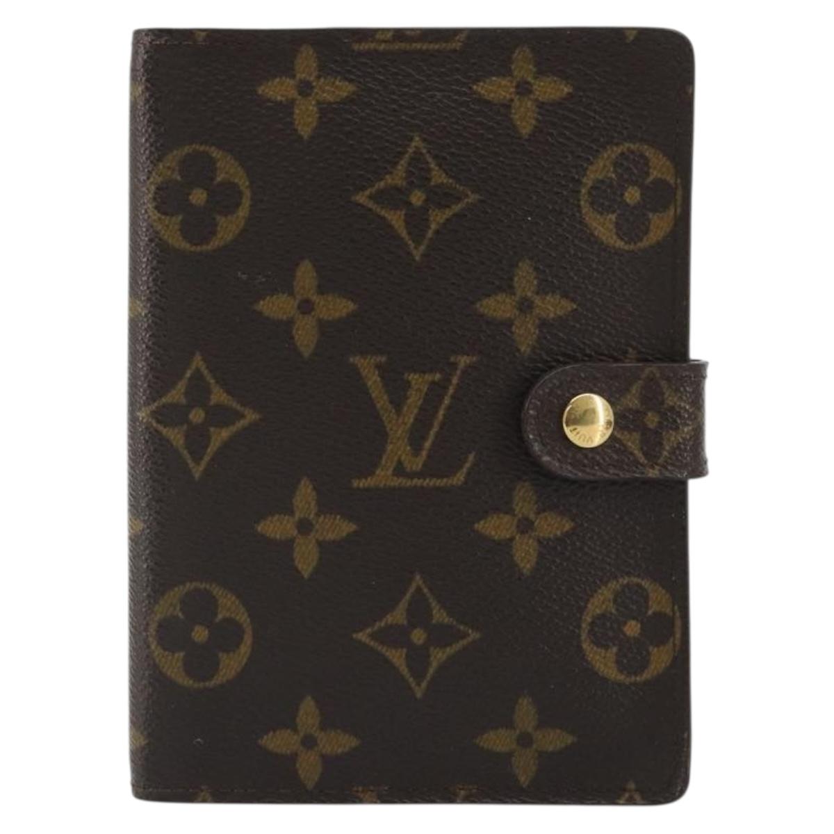 LOUIS VUITTON Monogram Agenda PM Day Planner Cover R20005 LV Auth 188199A