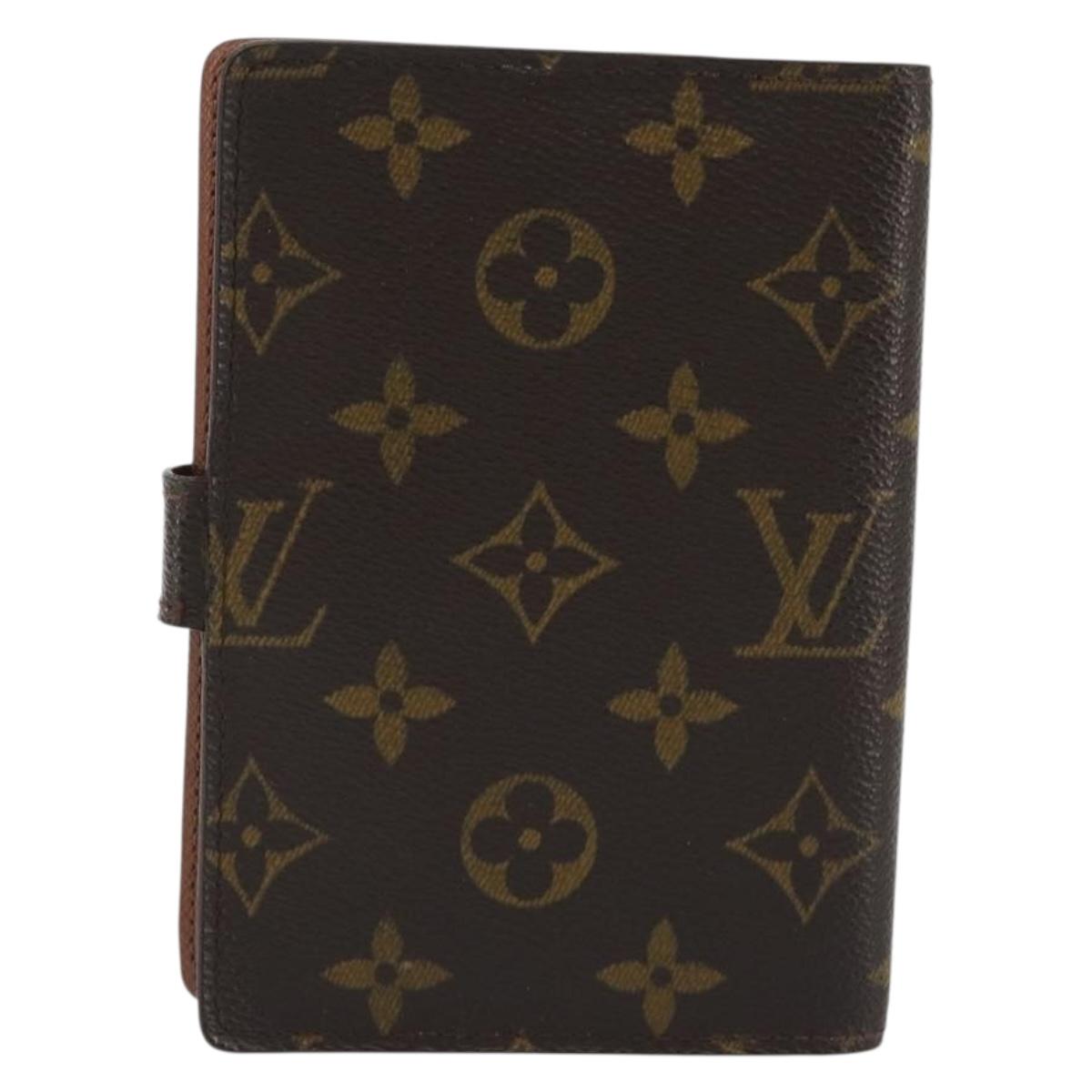 LOUIS VUITTON Monogram Agenda PM Day Planner Cover R20005 LV Auth 188199A