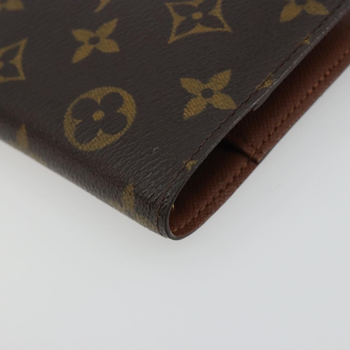 LOUIS VUITTON Monogram Agenda PM Day Planner Cover R20005 LV Auth 188199A