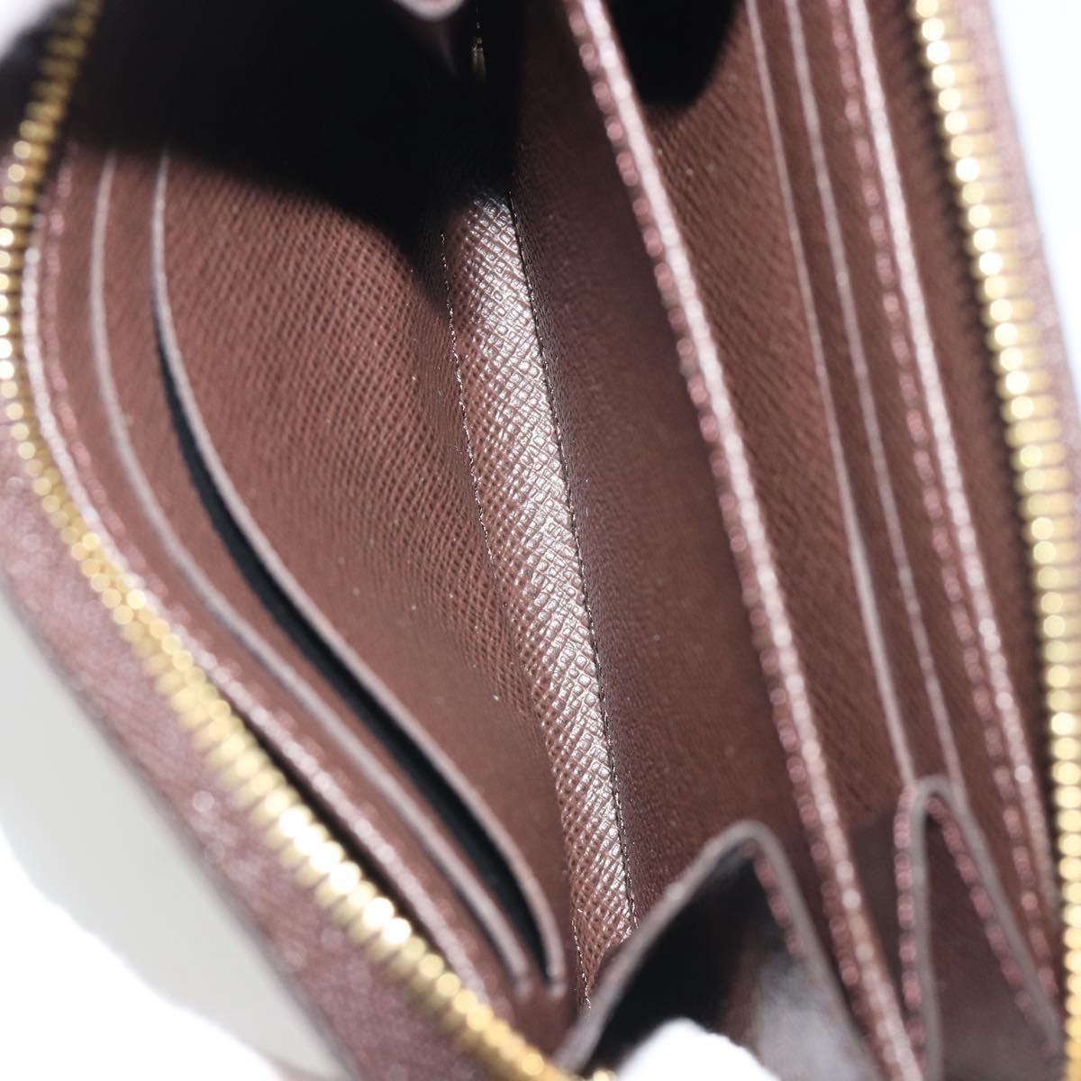 LOUIS VUITTON Damier Ebene Zippy Coin Purse N63070 LV Auth 188216M