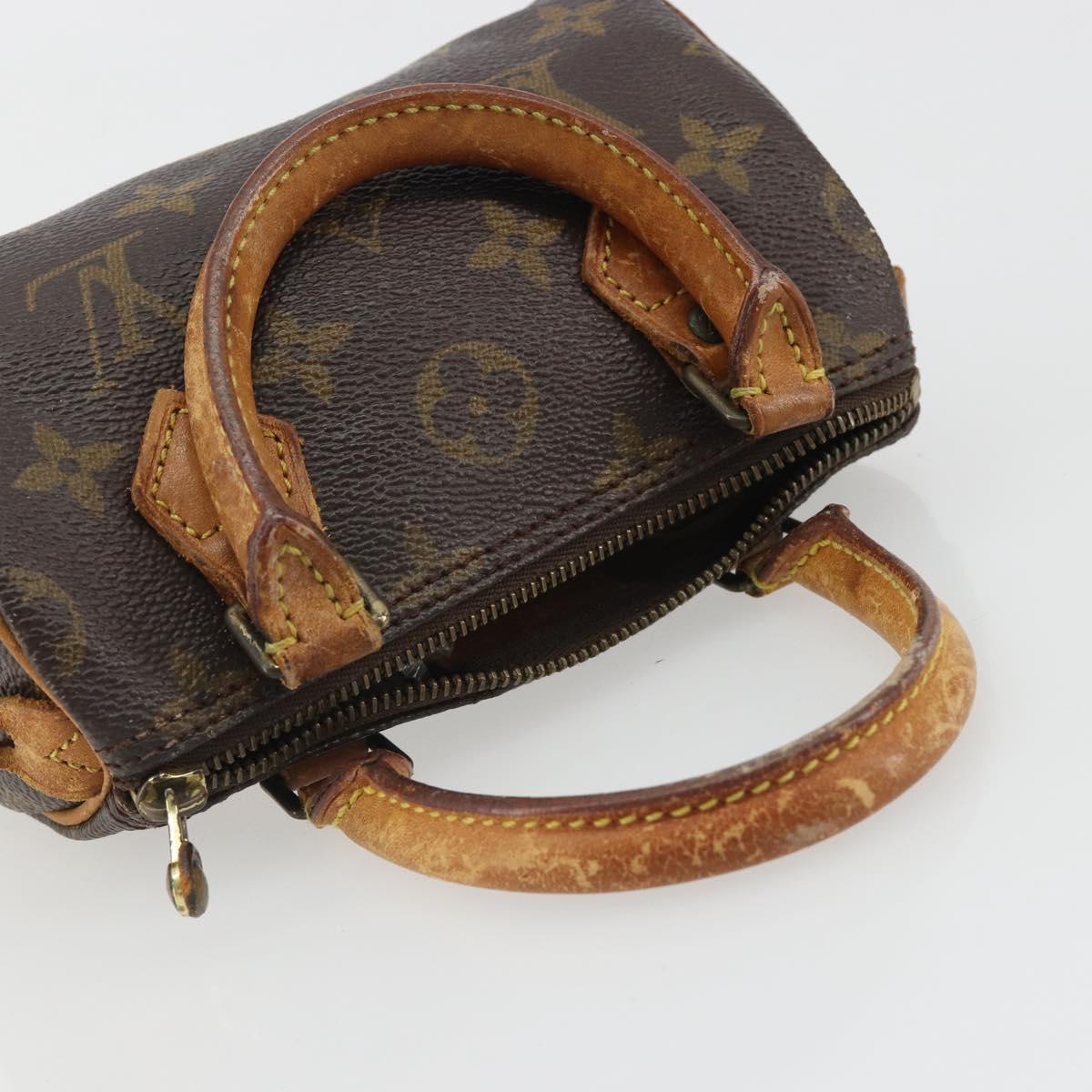 LOUIS VUITTON Monogram Mini Speedy Hand Bag M41534 LV Auth 188228