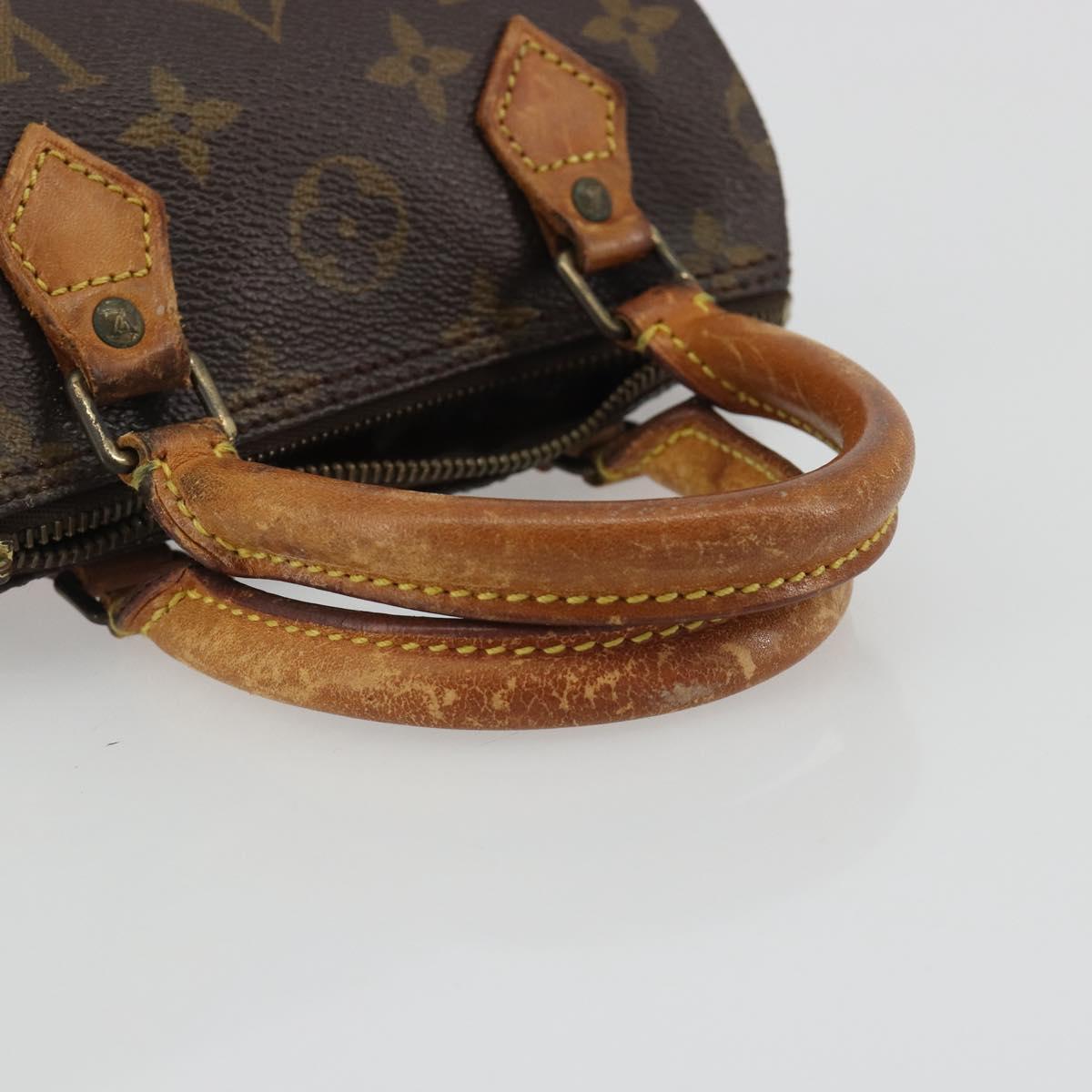 LOUIS VUITTON Monogram Mini Speedy Hand Bag M41534 LV Auth 188228