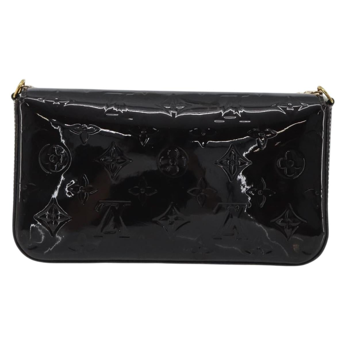 LOUIS VUITTON Monogram Vernis Pochette Felice Amarante M61267 Auth 188234A