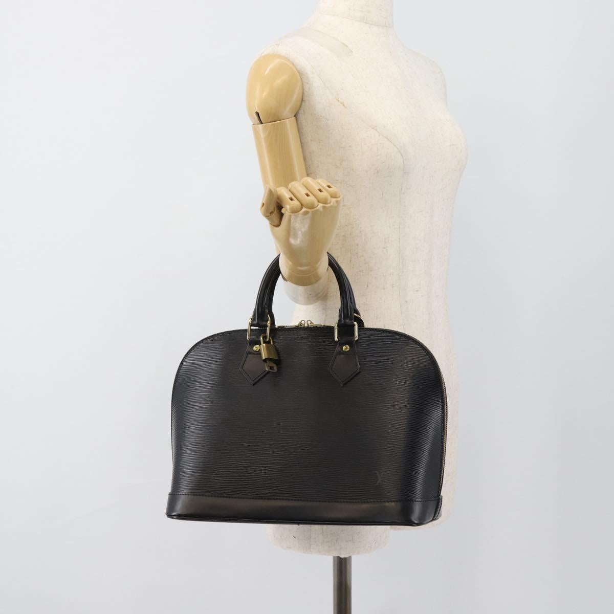 LOUIS VUITTON Epi Alma Hand Bag Noir Black M52142 LV Auth 188243SAV