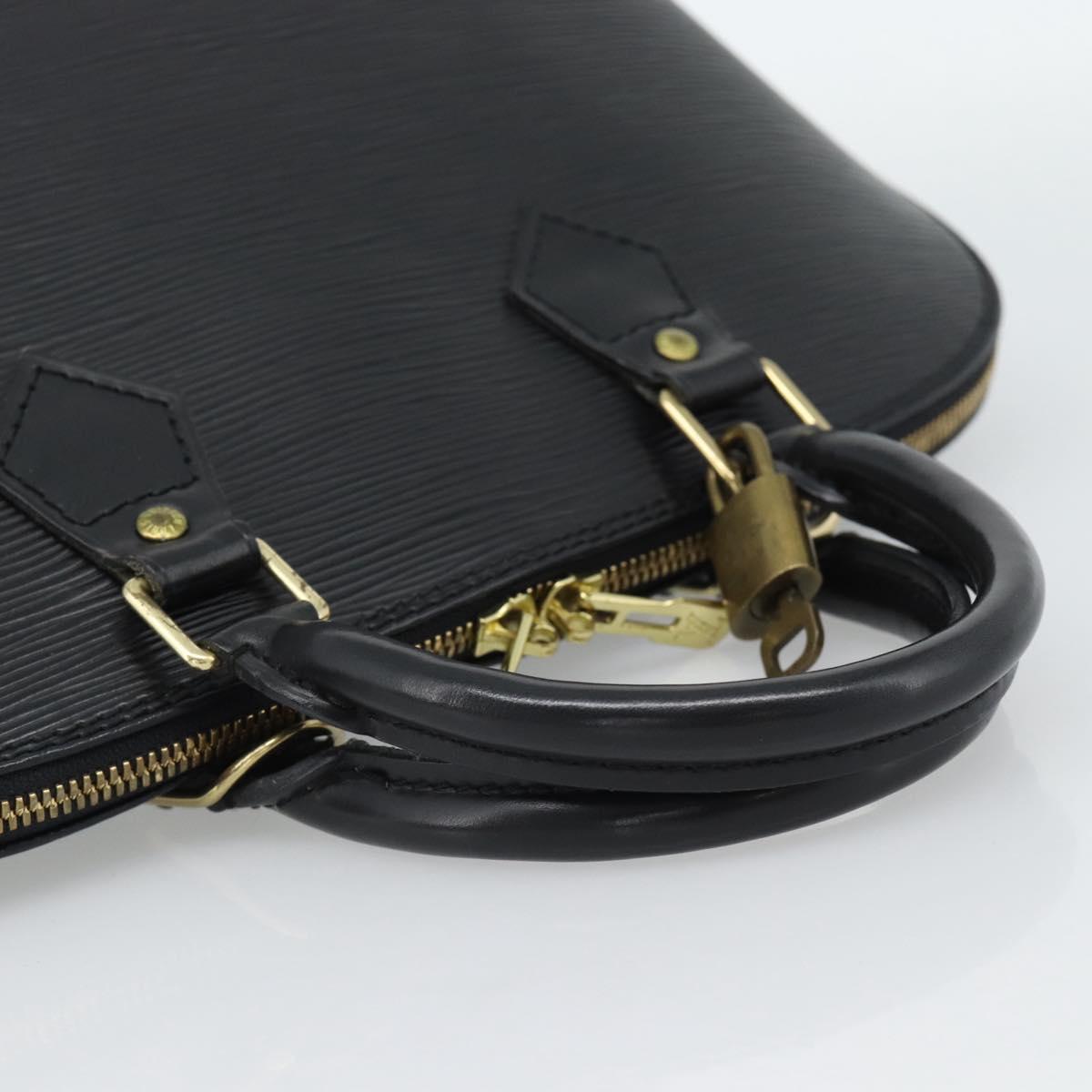 LOUIS VUITTON Epi Alma Hand Bag Noir Black M52142 LV Auth 188243SAV