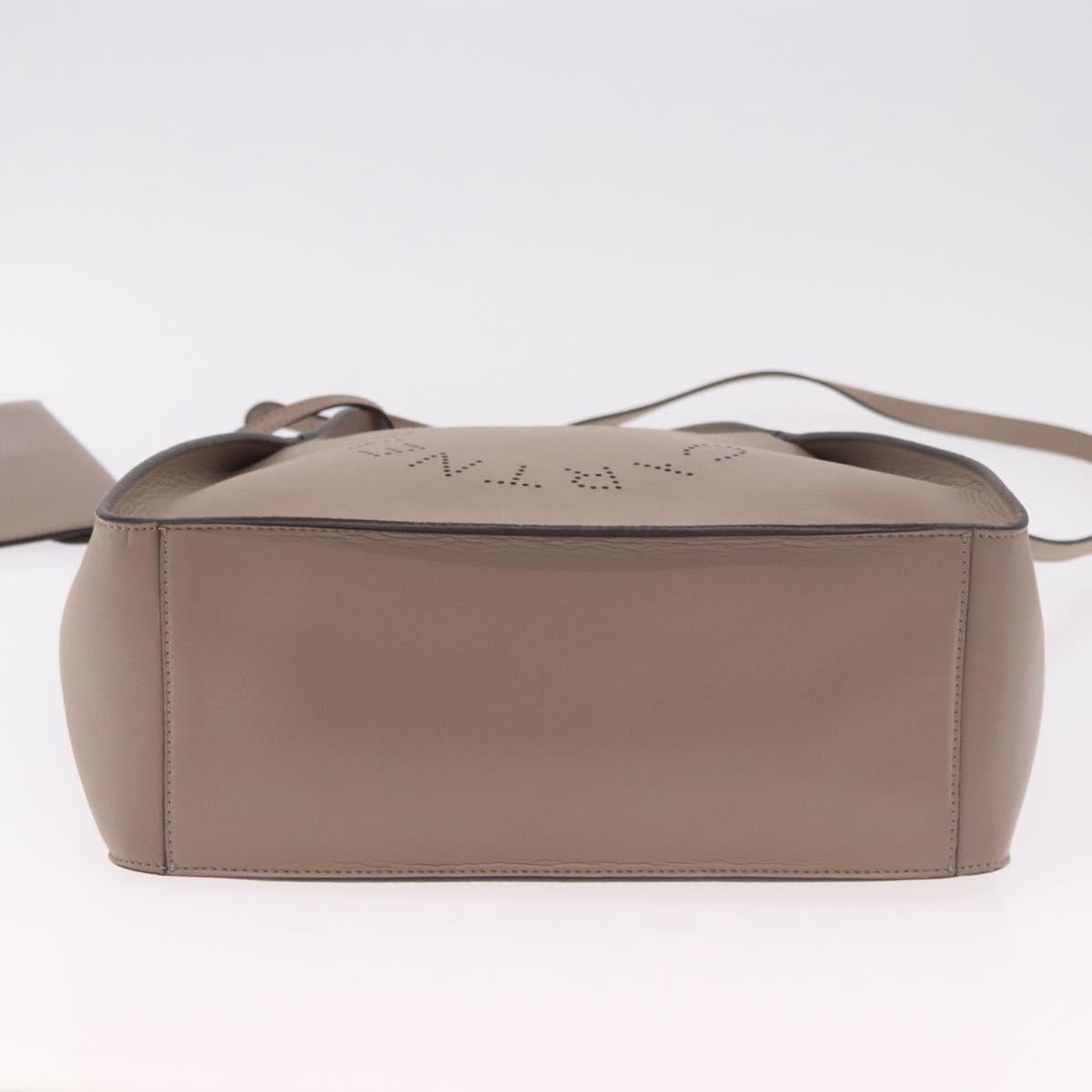 Stella MacCartney Hand Bag Leather 2way Beige Gold 513860 Auth 188263A