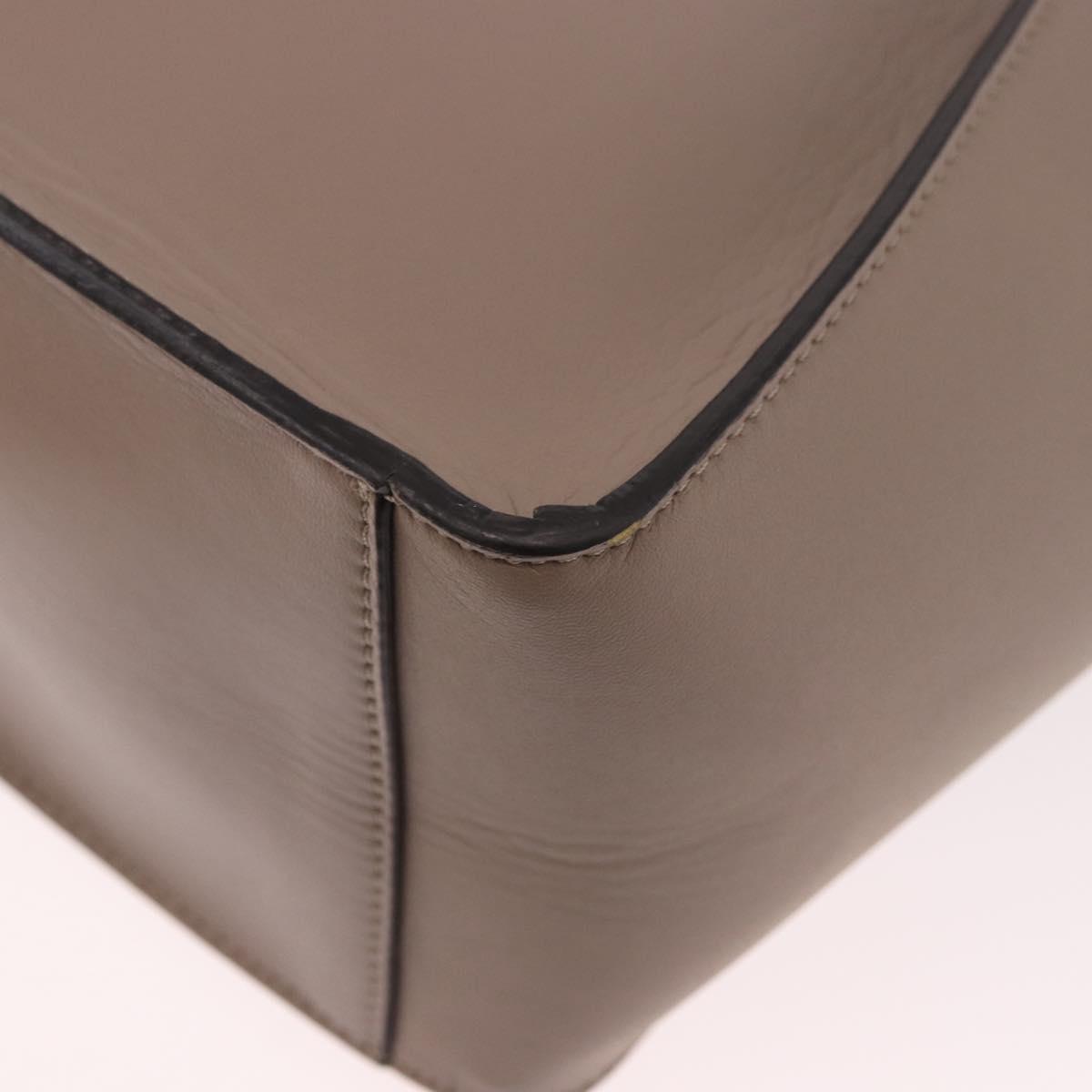 Stella MacCartney Hand Bag Leather 2way Beige Gold 513860 Auth 188263A