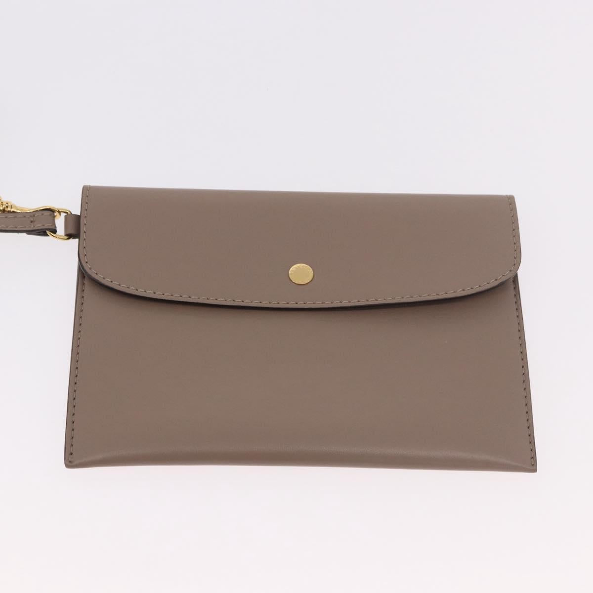 Stella MacCartney Hand Bag Leather 2way Beige Gold 513860 Auth 188263A