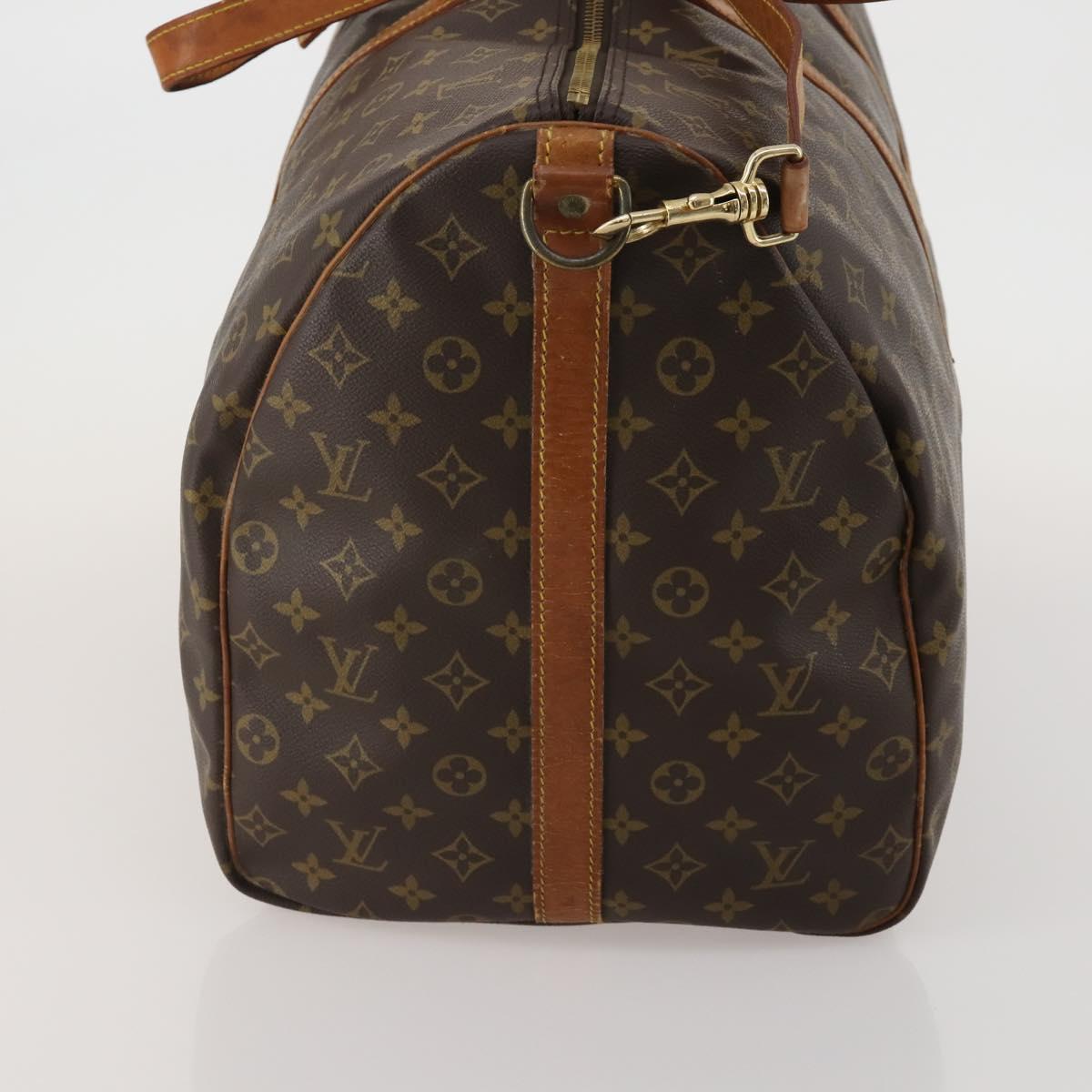 LOUIS VUITTON Monogram Keepall Bandouliere 60 Boston Bag M41412 LV Auth 188266