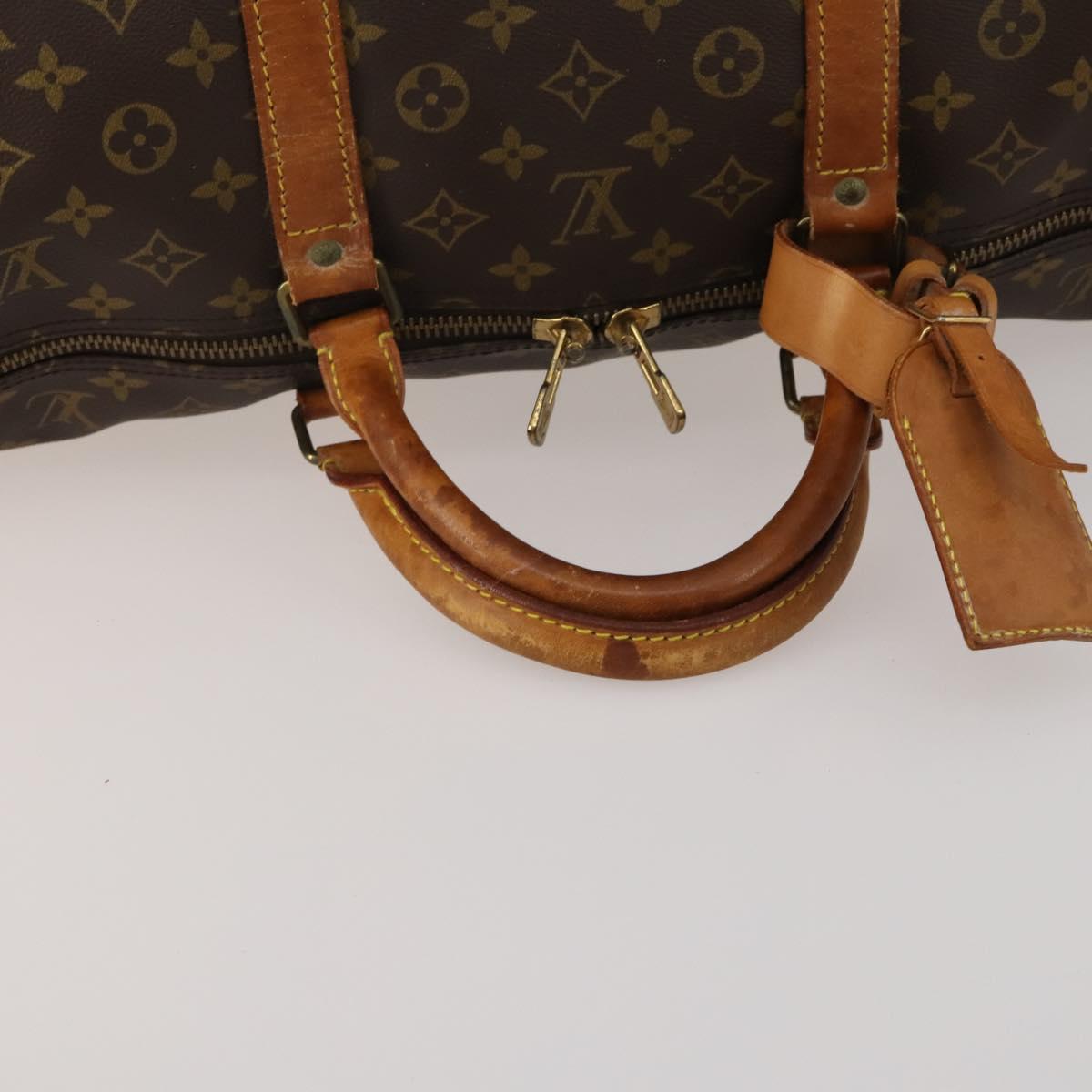 LOUIS VUITTON Monogram Keepall Bandouliere 60 Boston Bag M41412 LV Auth 188266