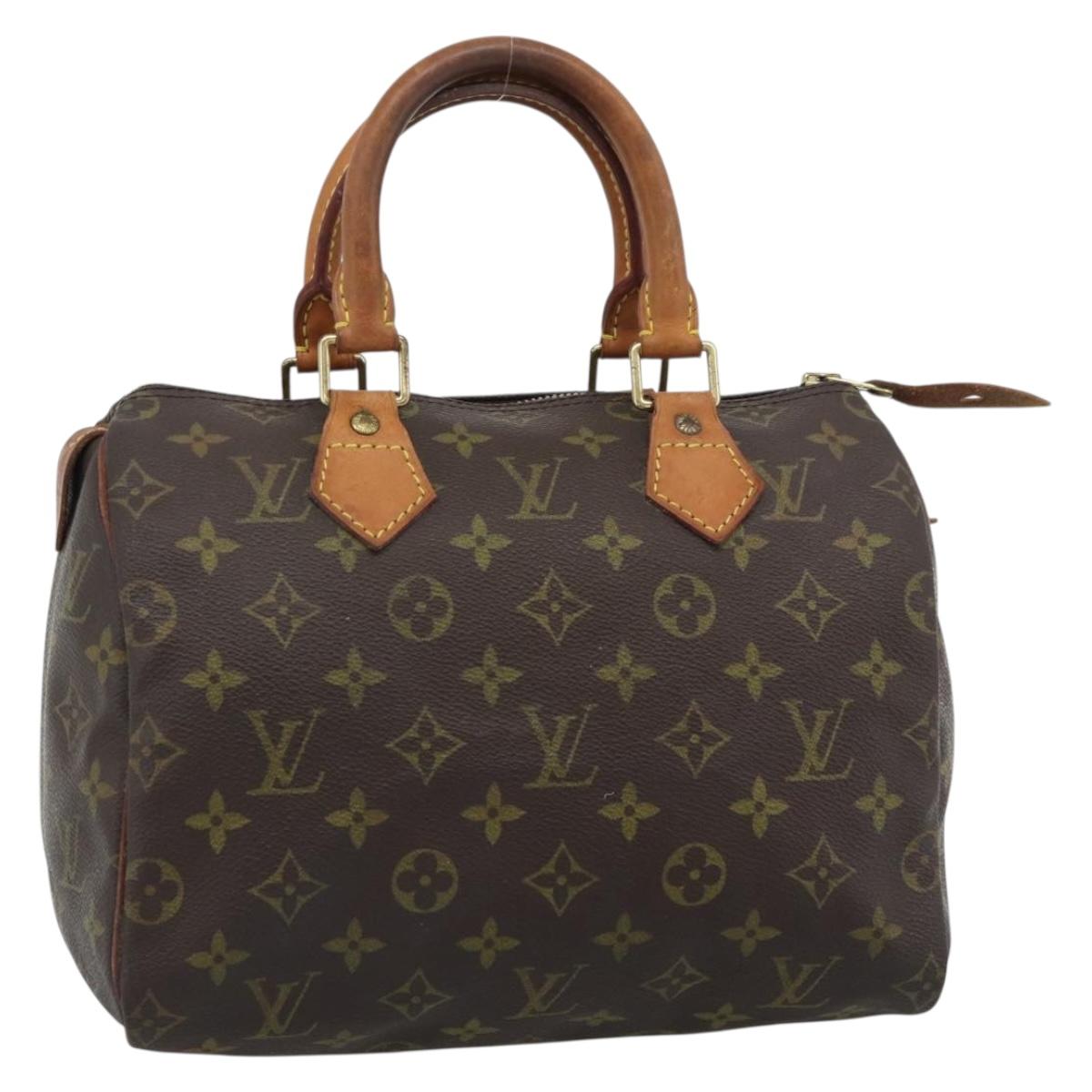 LOUIS VUITTON Monogram Speedy 25 Hand Bag M41528 LV Auth 188267