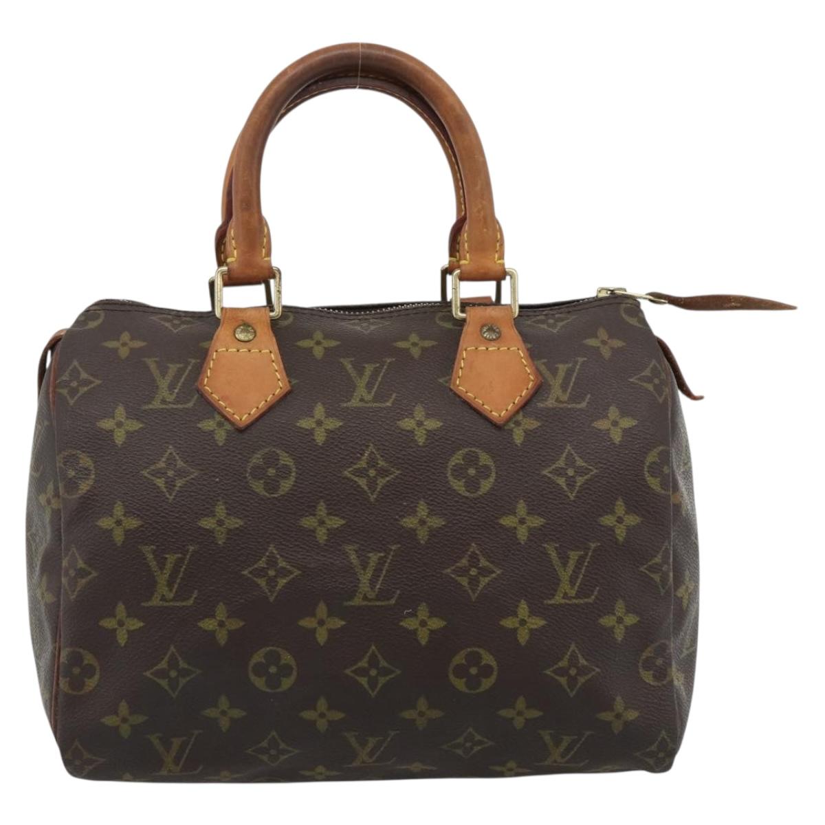LOUIS VUITTON Monogram Speedy 25 Hand Bag M41528 LV Auth 188267