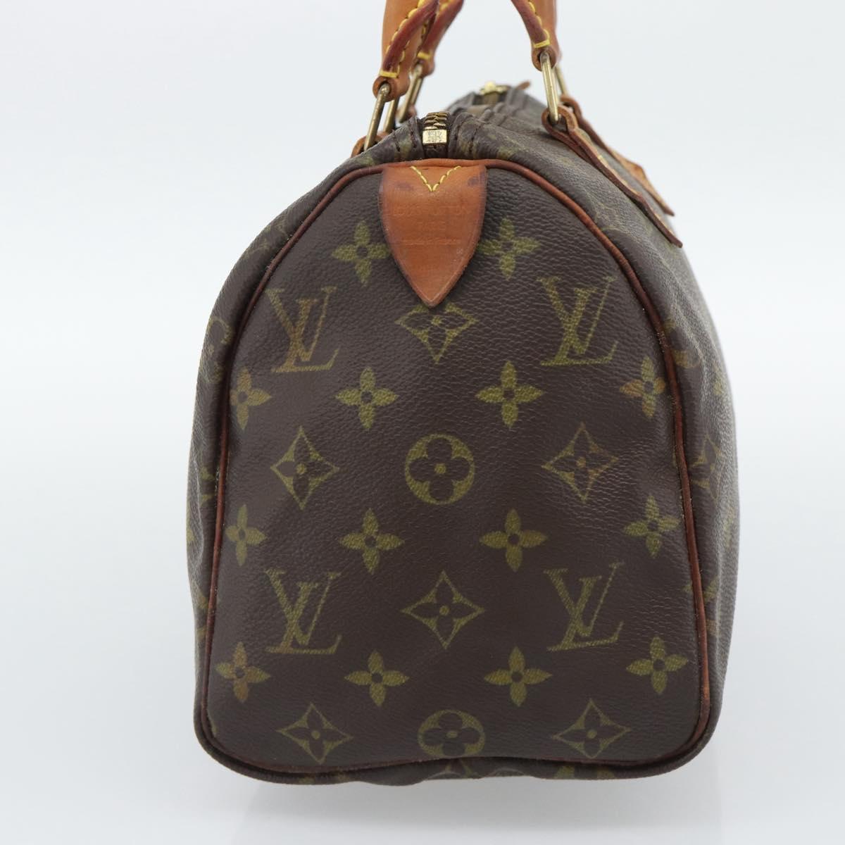 LOUIS VUITTON Monogram Speedy 25 Hand Bag M41528 LV Auth 188267